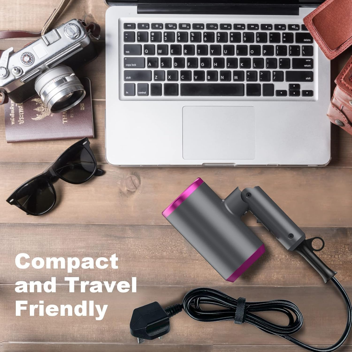 Hair Dryer (AU Plug) Professional Ionic Hairdryer with 2 Speed 3 Heat Setting, Cool Shot Button, 1 Diffuser & 2 Concentrator for Women Man with Stand image number 4