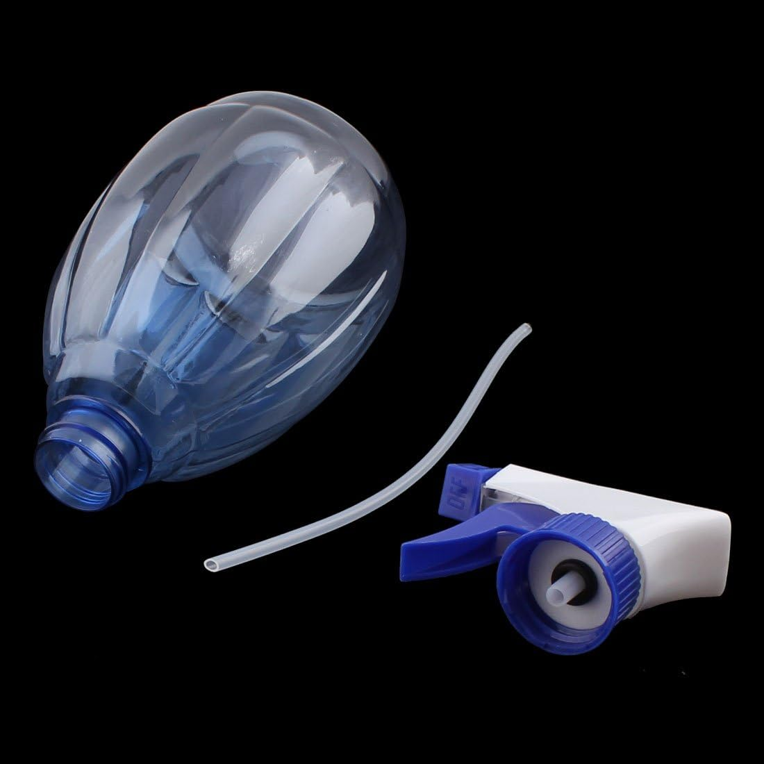 Ruilogod Plastic Hairdressing Flower Texture Triggered Atomizer Bottle Blue image number 1