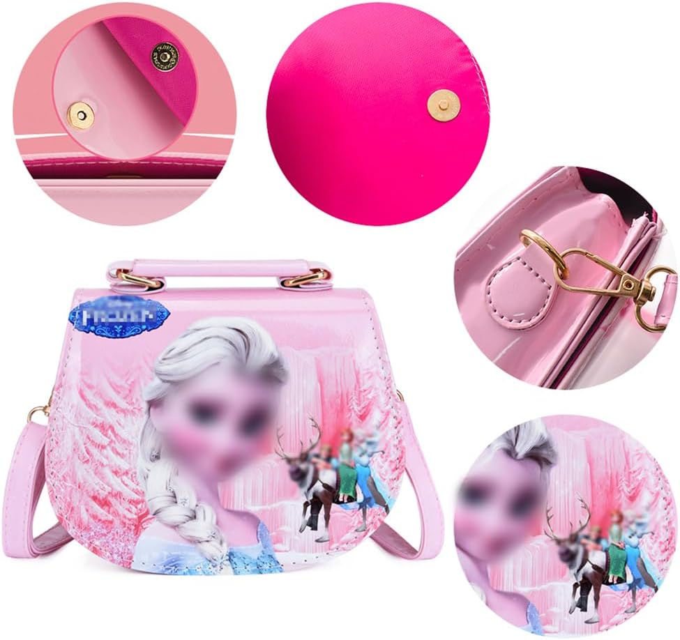 Babioms Children'S Handbag, Frozen Children'S Shoulder Bag, for Girls for Going Out or Travel, Anna and Elsa Shoulder Bag (18 X 15 X 7 Cm) image number 1