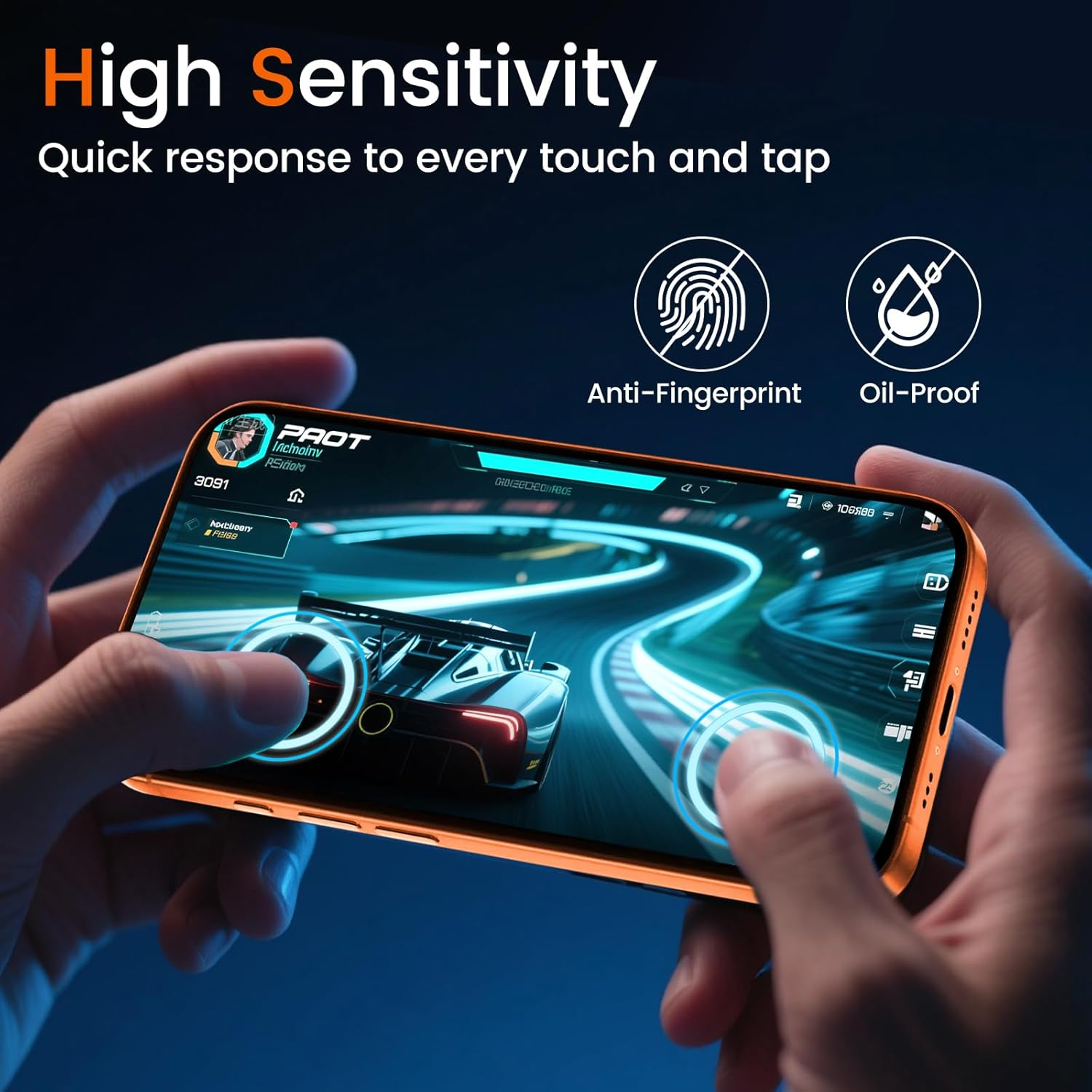 TQLGY Matte Screen Protector for Iphone 17 Pro Max 6.9-Inch, Anti-Glare & Anti-Fingerprint Tempered Glass with Easy Installation Tool, Anti-Scratch, Case-Friendly, Smooth as Silk, 2-Pack image number 2