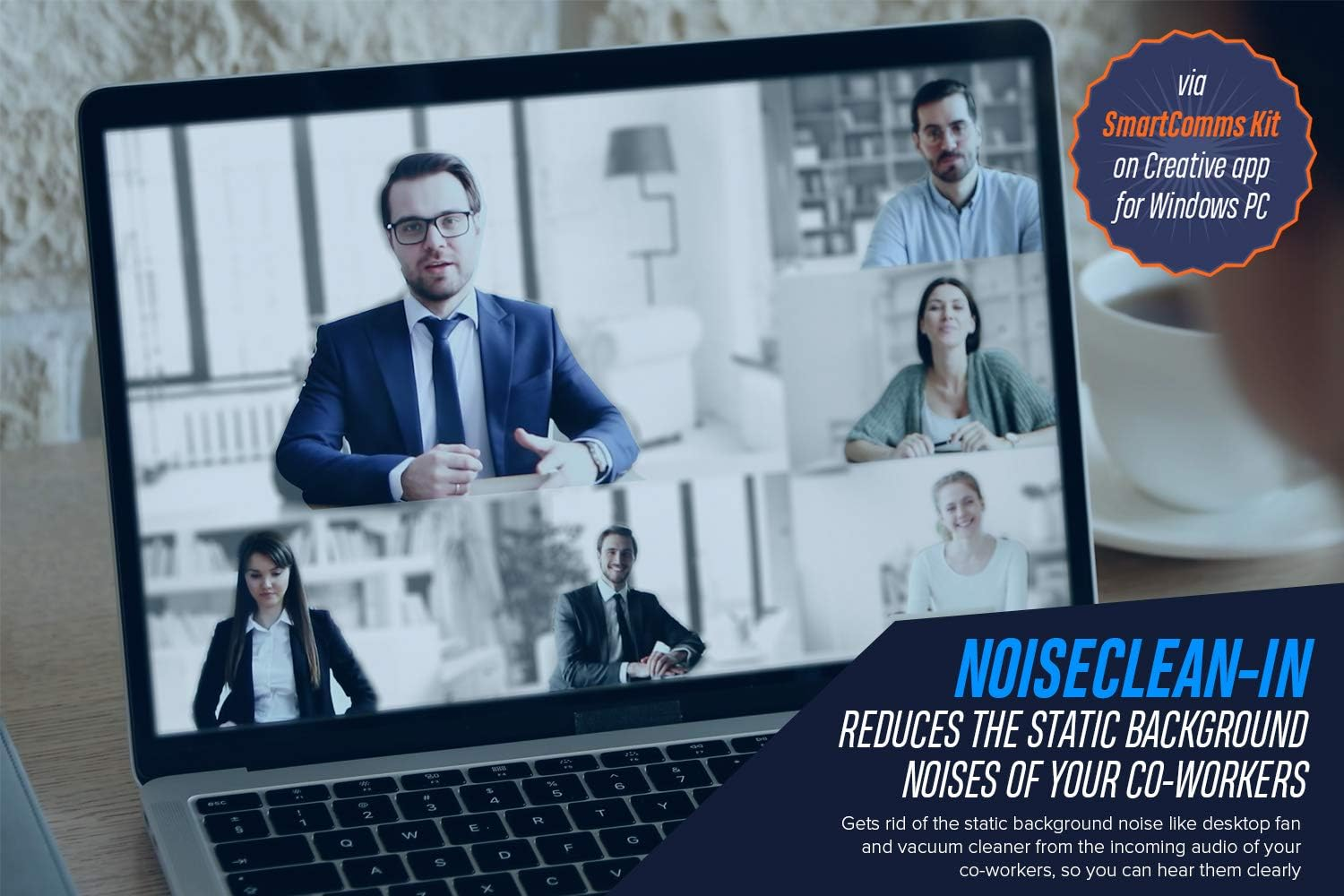 Creative Sound Blaster Play! 4 Hi-Res External USB-C DAC and Sound Adapter Ft. Voicedetect Auto Mic Mute/Unmute, Two-Way Noise Cancellation, Bass Boost/Dynamic Eqs, for Video Calls on Windows PC image number 2