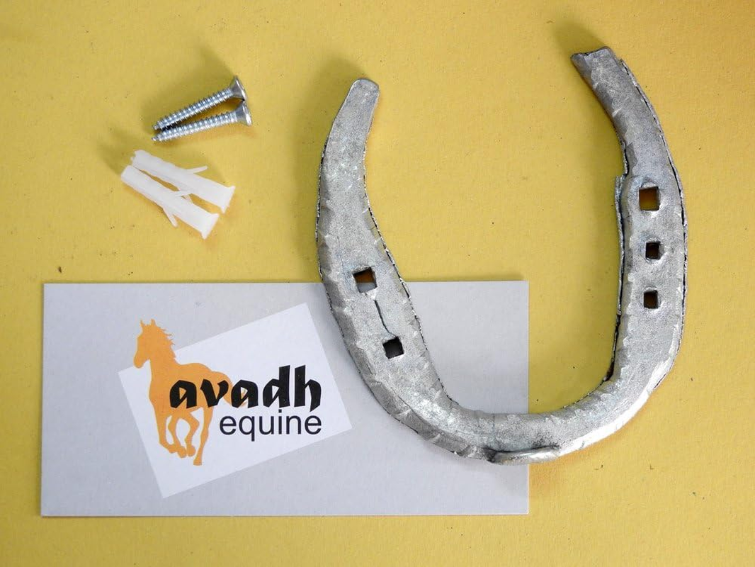 Actual Used (Worn) Working Horse Lucky Horseshoe - Cleaned and Electroplated - the Lucky Type - Silver... image number 2