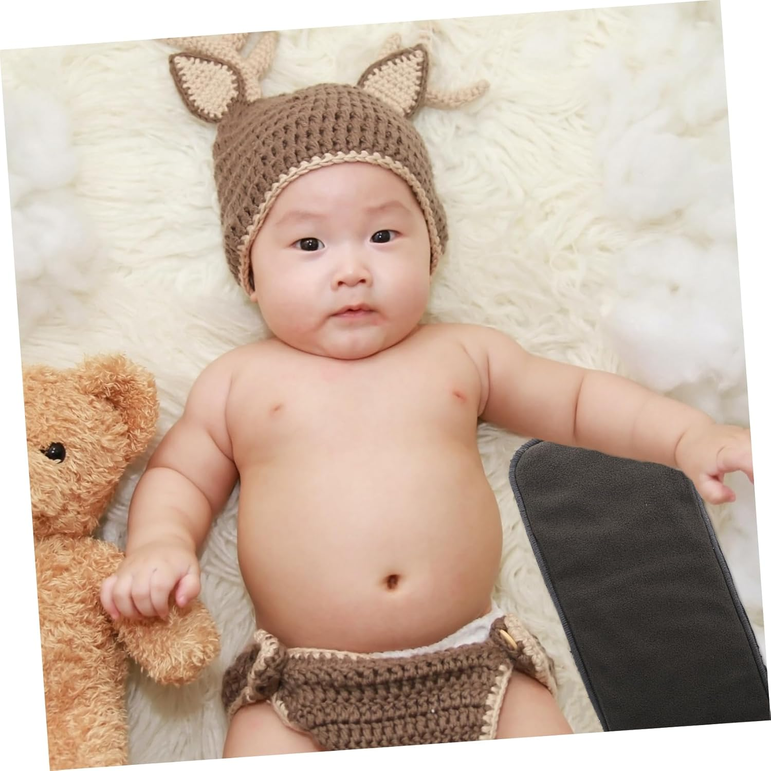 5Pcs Bamboo Diaper Pads Inserts Changing Liners Water-Soluble Odor-Reducing Breathable Comfortable Non-Toxic for Newborns image number 1