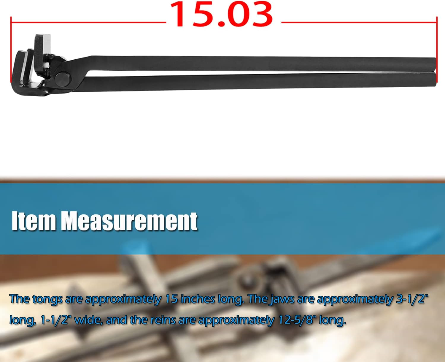 Blacksmith Railroad Spike Tongs image number 4