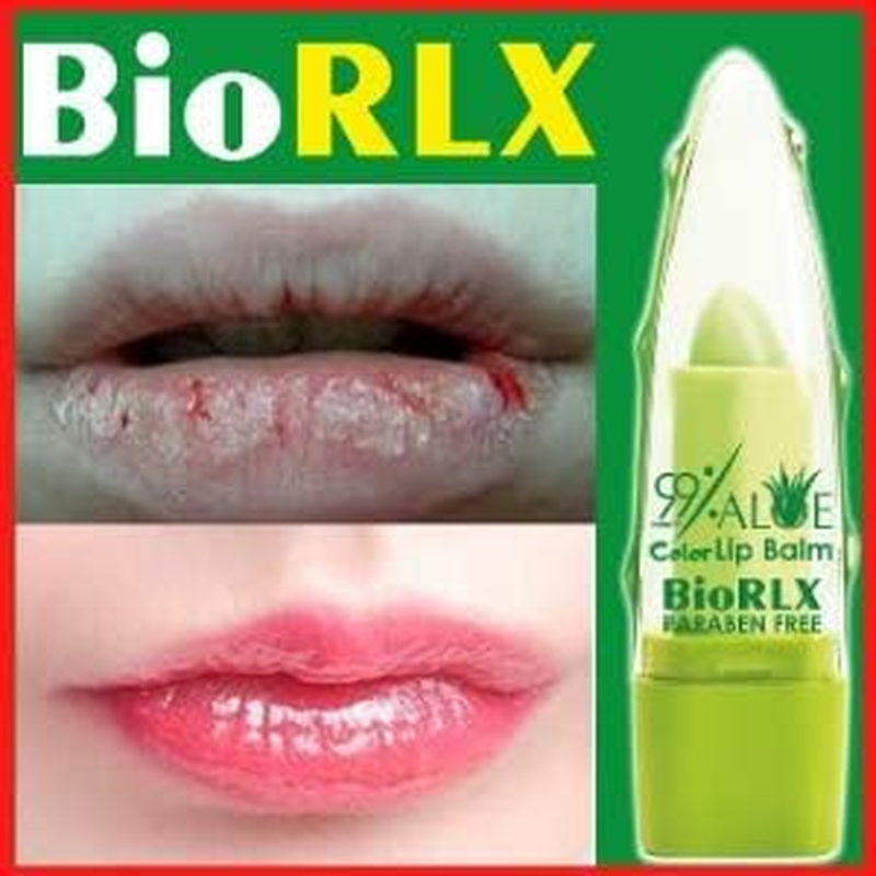 Biorlx 99% Aloe Vera Lip Balm with Color, Moisturizing Lip Plumper Temperature Color Change Lipstick Long Lasting Nutritious Aloe Vera (Two Bottles Lip Balm, Tinted) image number 3