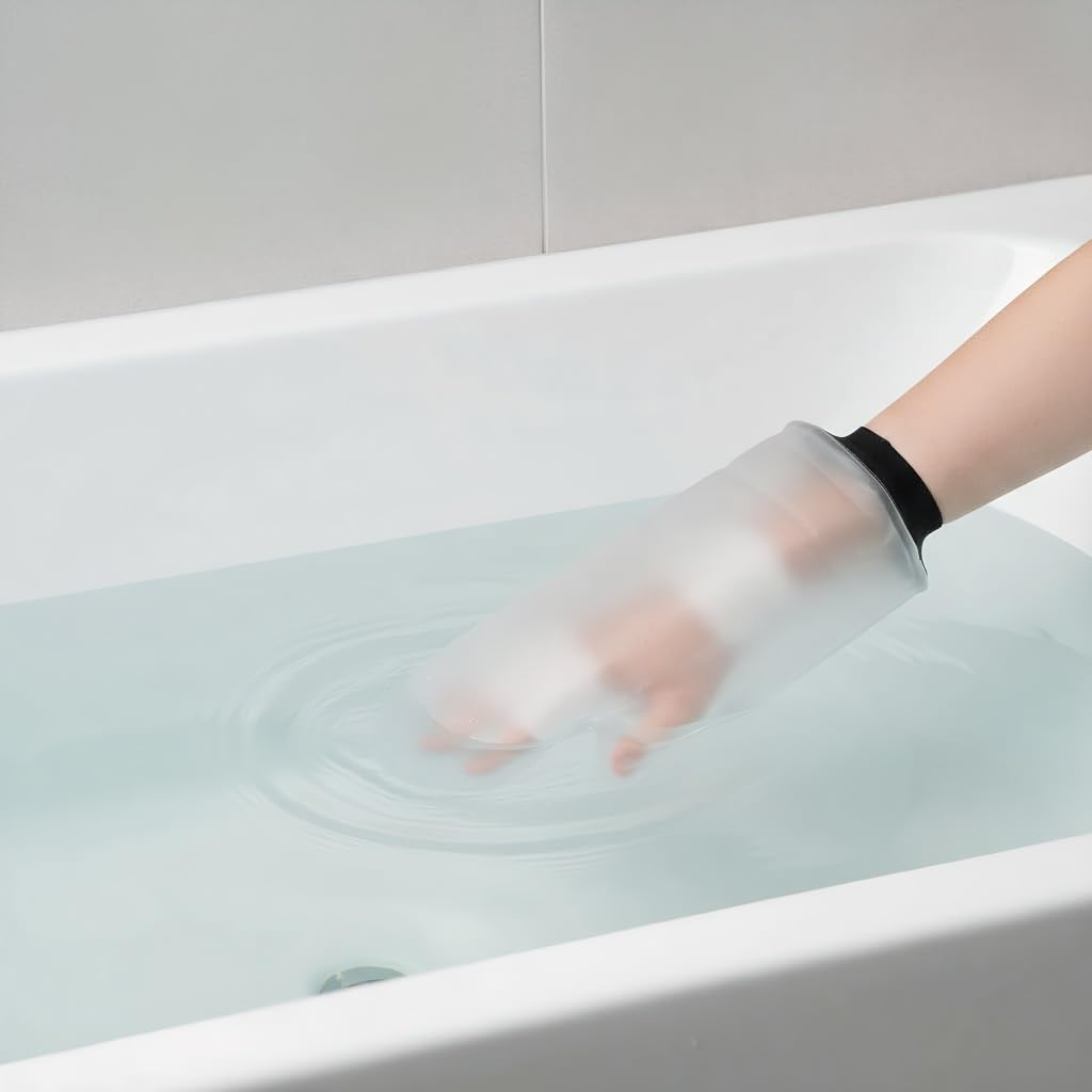 Waterproof Cast Cover Arm Adult Reusable Protector for Shower, Bath and Swimming, Durable PVC Surgical Rubber Material, Compatible with Hand, Wrist, Thumb, Fingers and Palm &ndash; CRFY image number 1