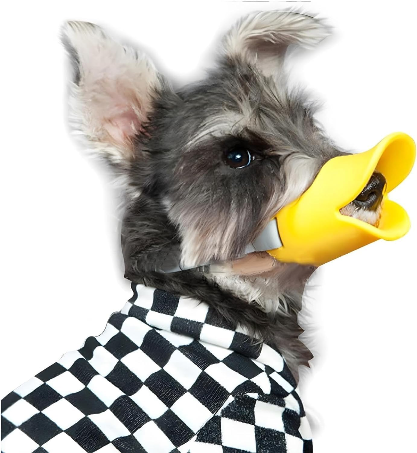 Anti Bite Duck Mouth Shape Dog Mouth Covers Anti-Called Muzzle Masks Pet Mouth Set Bite-Proof (Yellow, M) image number 5