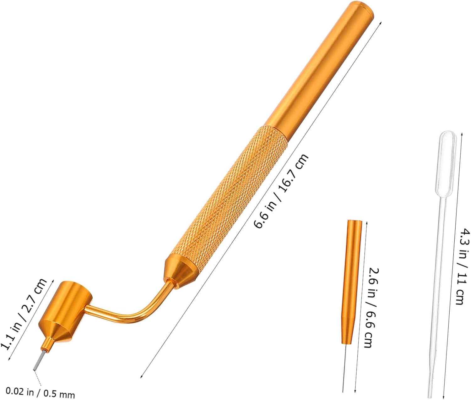 2Sets Fluid Writer Paint Pen for Car Scratch Repair Precision Applicator with Needle Dropper for Paint and Detailing Lightweight Design for Easy Handling image number 4