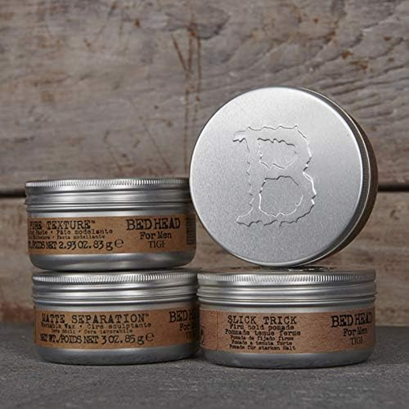 BED HEAD for MEN Pure Texture Hair Moulding Paste for Medium Hold and Natural Finish 83G