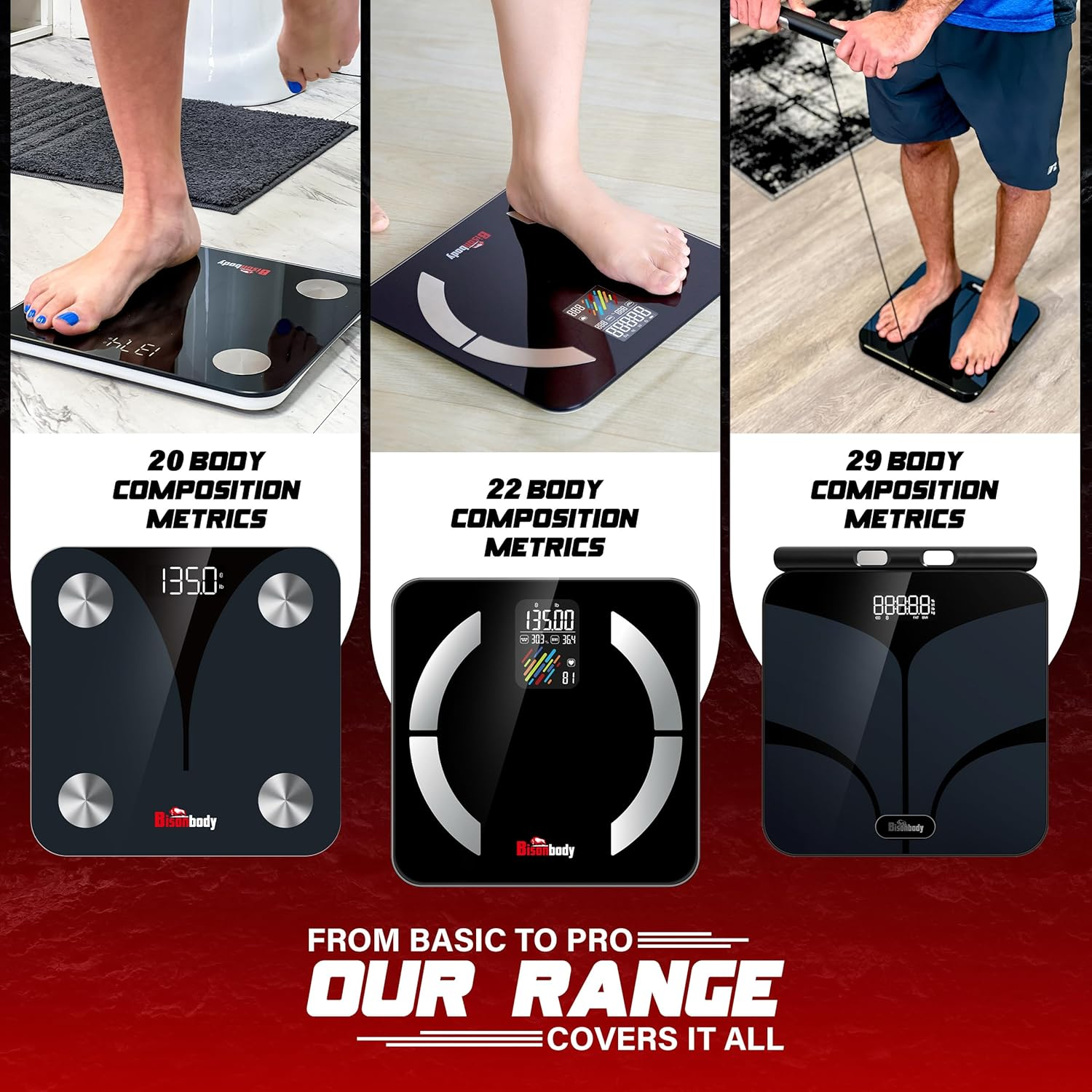 Smart Body Composition Scale with Bluetooth App &ndash; Digital Bathroom Weighing Scale for Weight, Fat, BMI & Muscle &ndash; Body Scanner Analyzer with 29 Metrics, Accurate Smart Fitness Scale image number 6