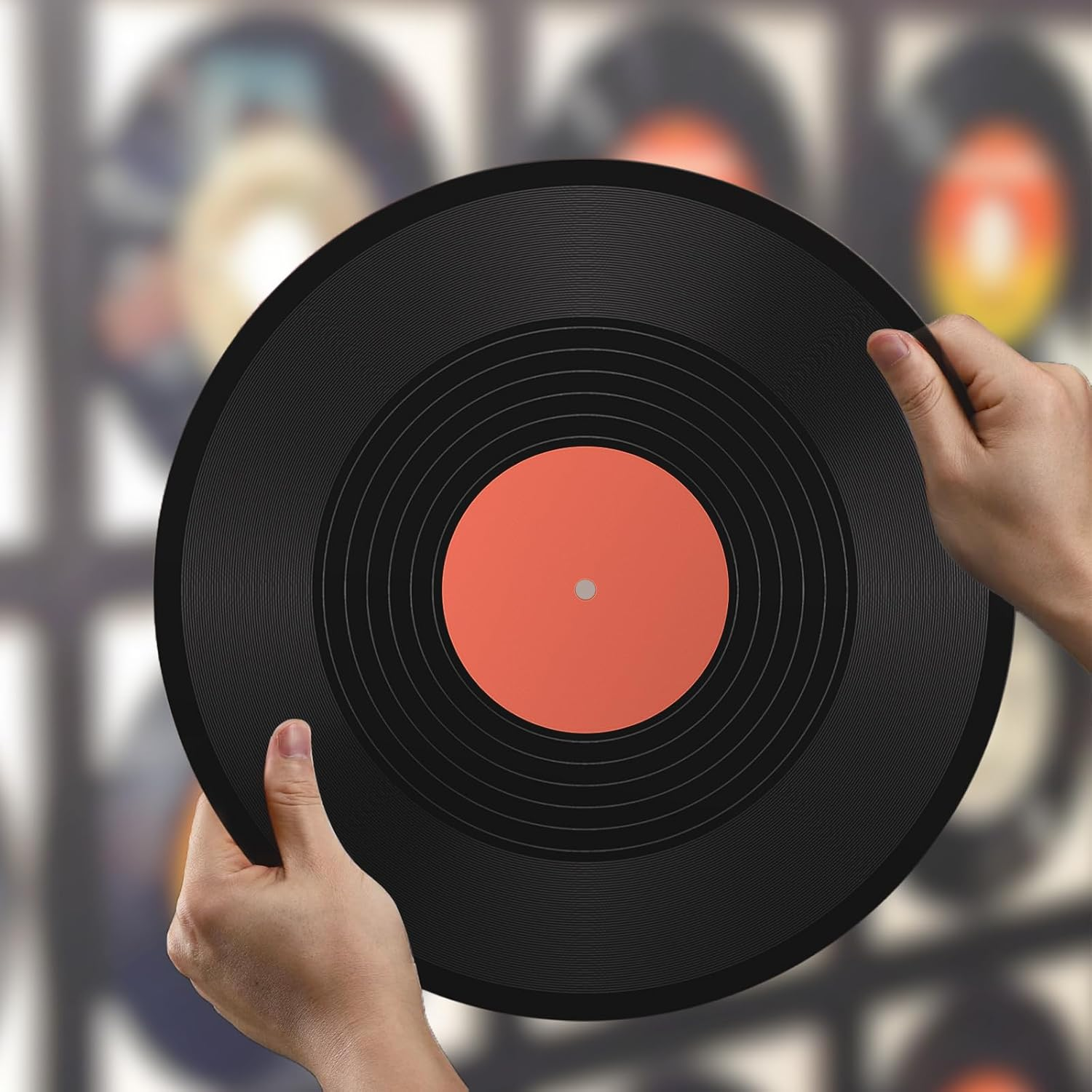 Facmogu 6 Pack 12In Blank Vinyl Record Decor, Fake Vintage Record for Indie Wall Aesthetic Room, 70S 80S 90S Rock & Roll Music Party Decor, Retro Craft Display Records for Home Living Room image number 2