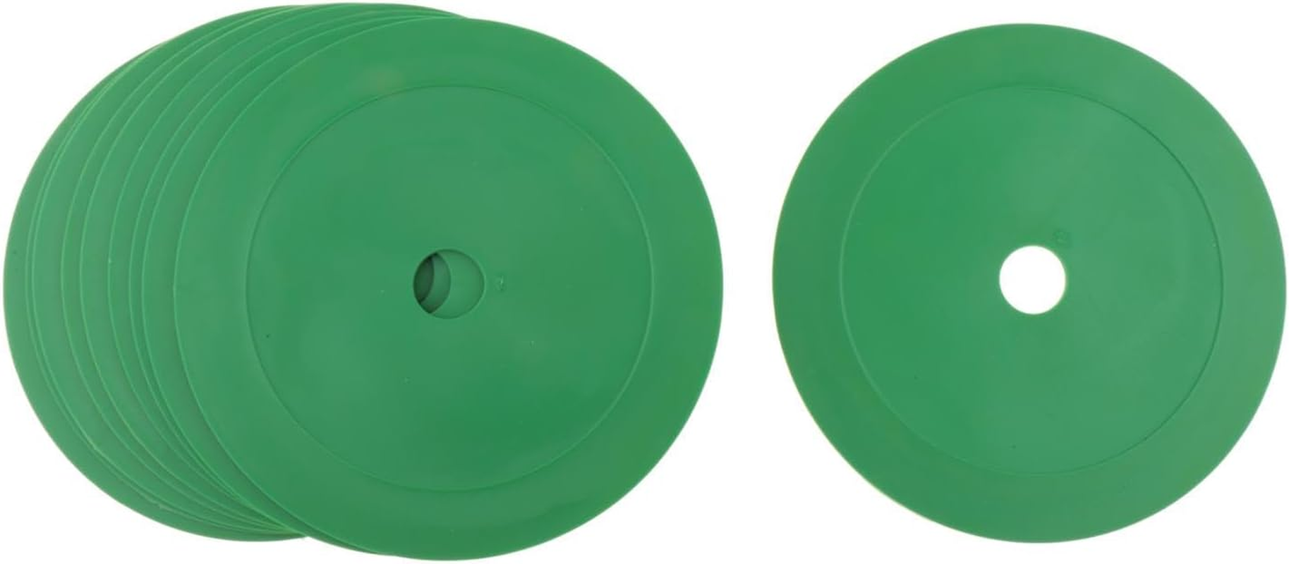 50 Pieces Flat Cones Spots Markers 15.3 Cm Non Slip Soccer Cones Flat Discs for Coaches Sports Training Volleyball Basketball image number 5