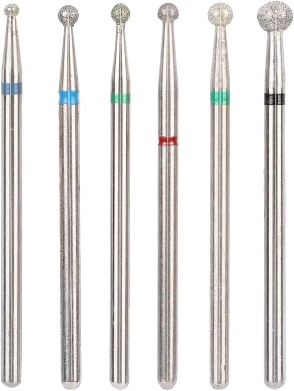 Nail Drill Bit Set, 6Pcs Stainless Steel Nail Drill Heads Manicure Accessories Nail Art File Bits Tools(#3) image number 4