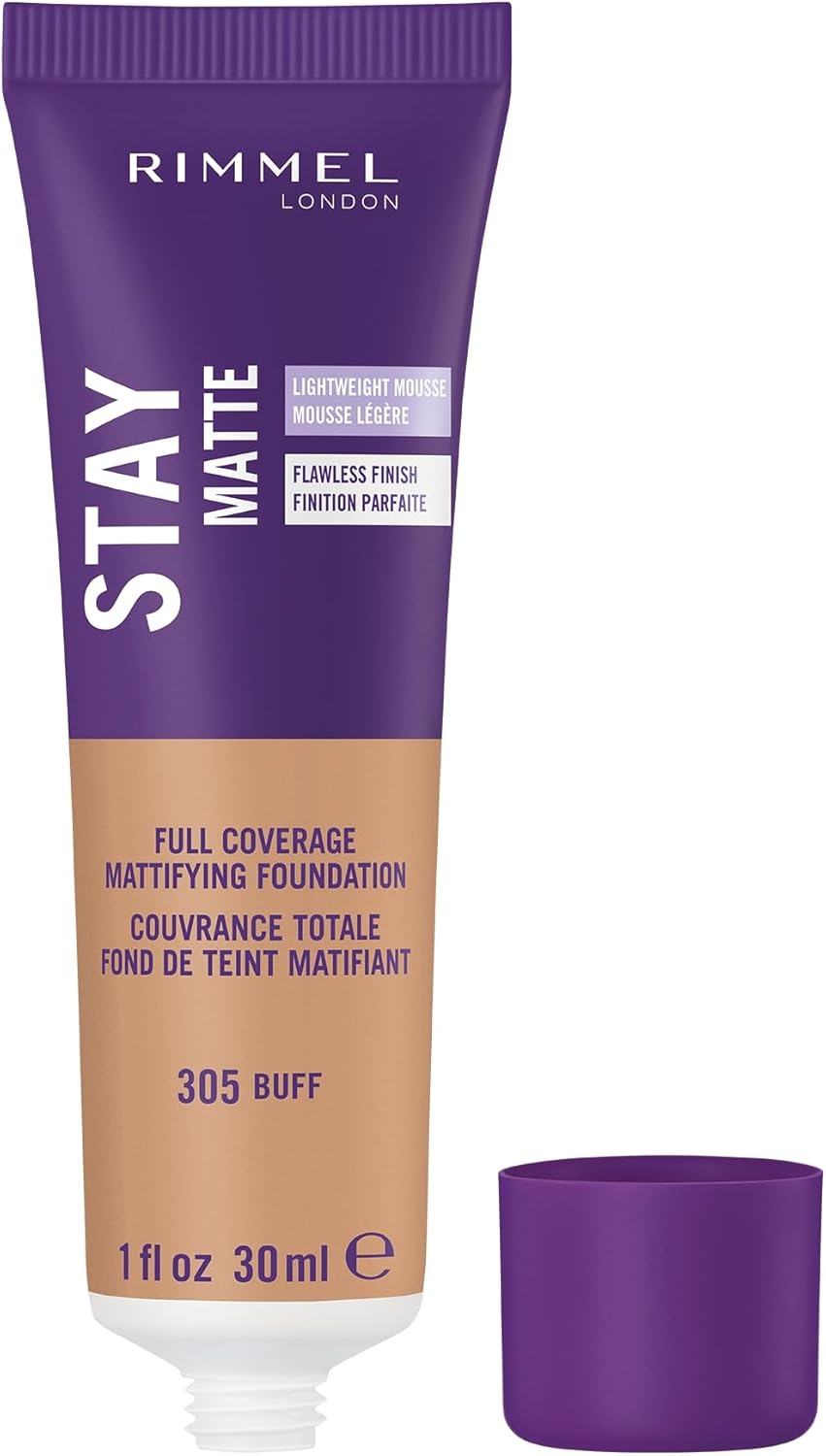 Rimmel Stay Matte Foundation, Buff, 1 Fluid Ounce image number 3