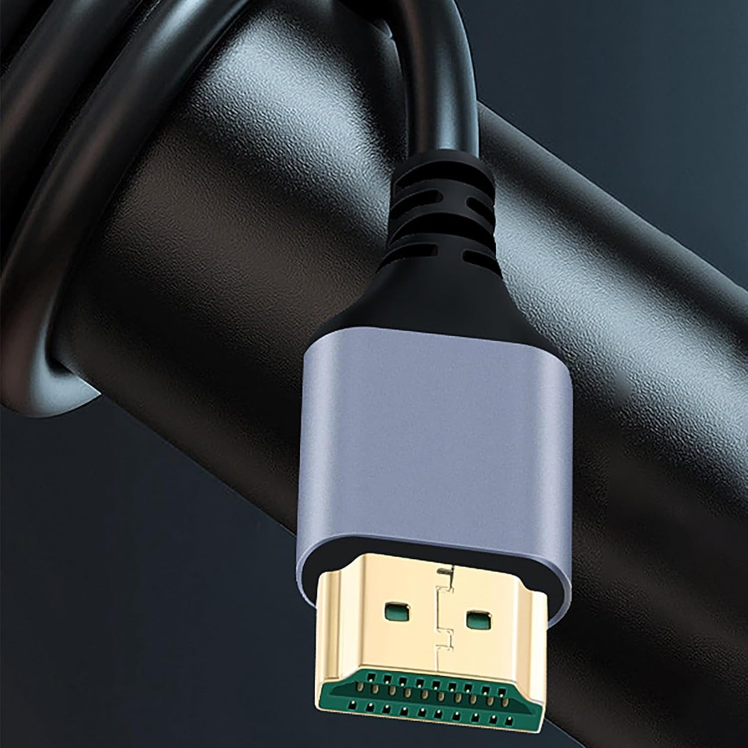 Tunghey Right Angle 8K HDMI 2.1 Cable, 8K HDMI 48Gbps 90 Degree Right Angle HDMI to HDMI Cable, HDMI 2.1 Cable with 8K 60Hz Video and 3D HDR for Tv/Xb-Ox/P-S4 /P-S5 (Down 1M) - Down 0.5M image number 3