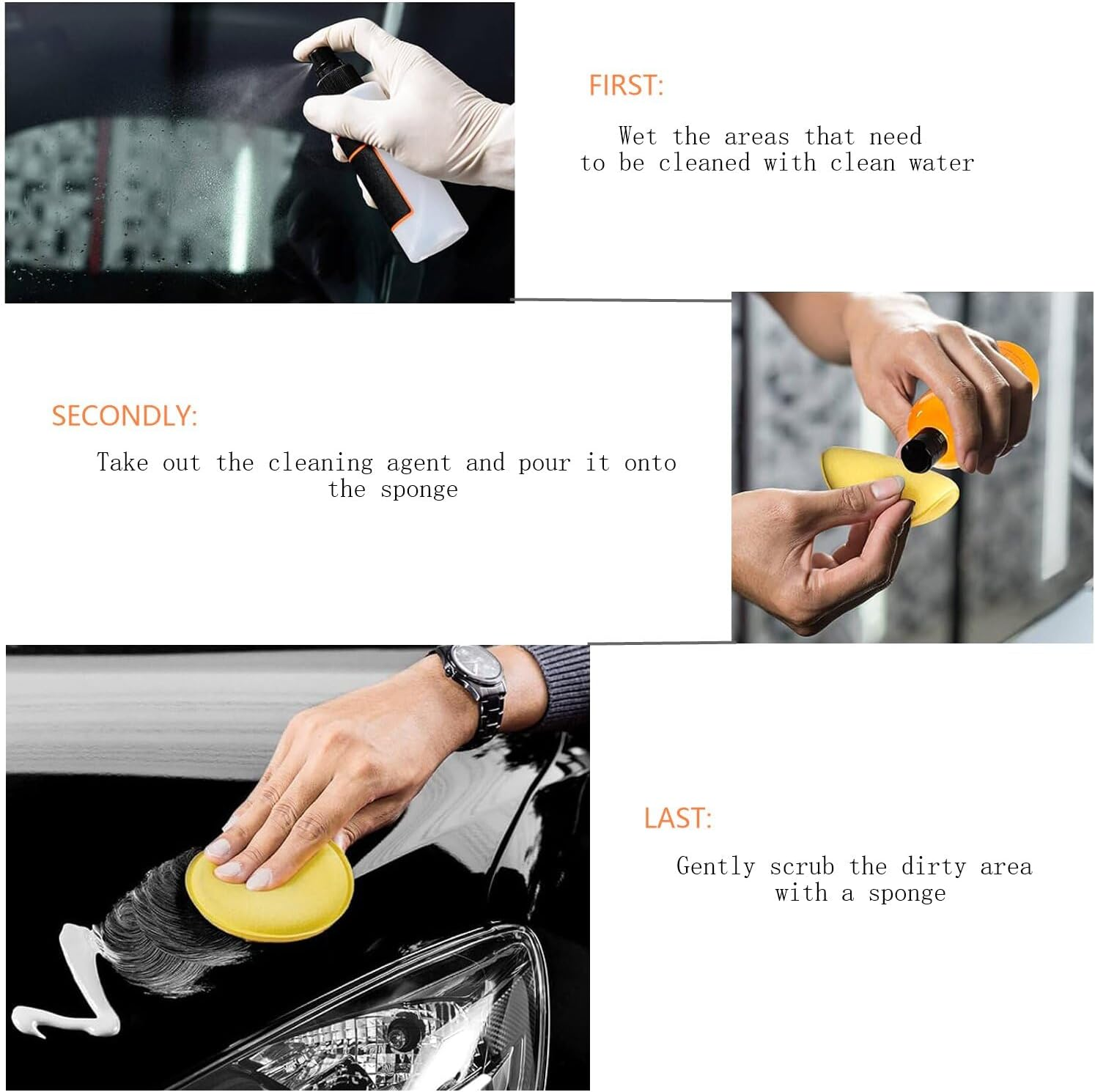 Hysgscwd 36Pcs round Shaped Car Wax Polish Sponge, Car Foam Detailing Applicator Pads, Soft Microfiber Car Polishing Sponges Applicator Pad, Waxing Polish Foam Sponge Vehicle Cleanning Applicator Pads image number 5