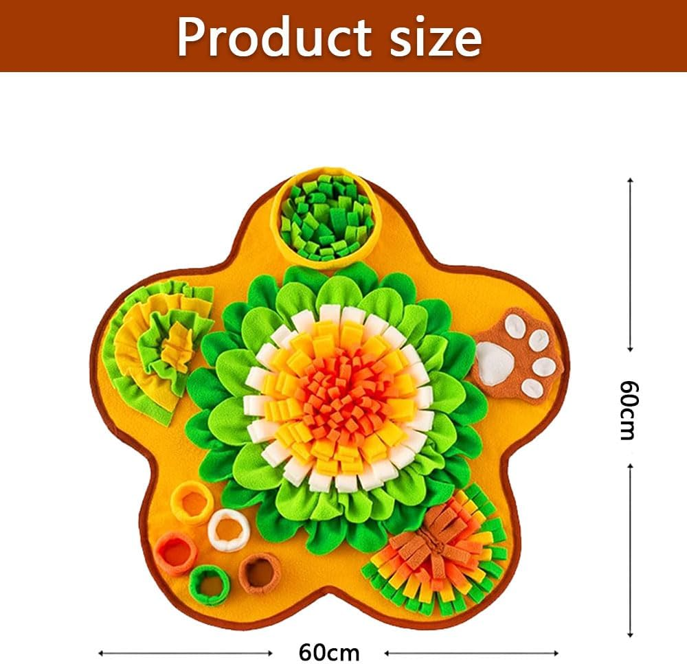 Interactive Snuffle Mat for Dogs &ndash; Dog Treat Mat for Training, Mental Stimulation & Stress Relief &ndash; Foraging Mat for Small, Medium & Large Dogs, Machine Washable Indoor/Outdoor Use
