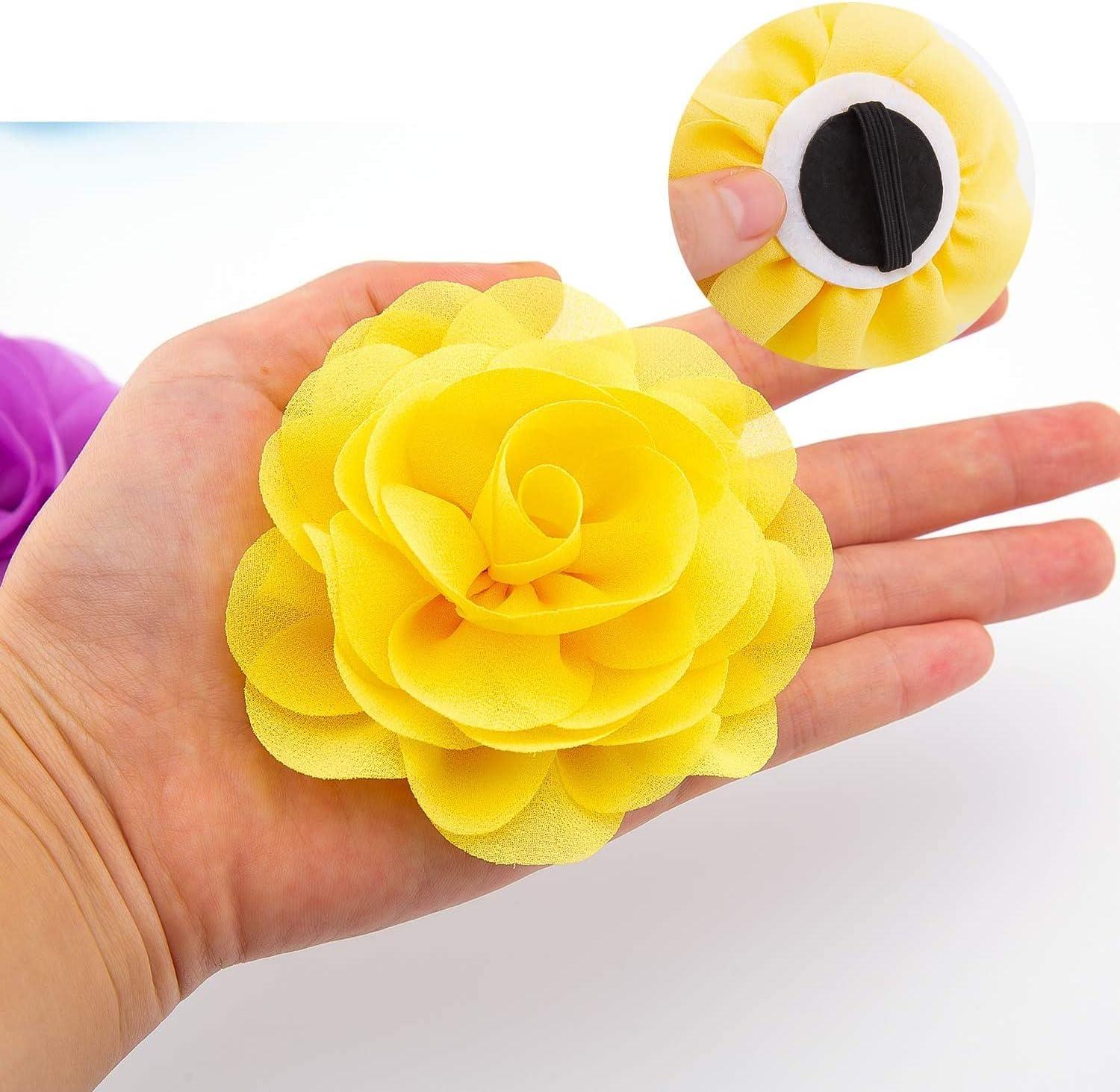 LUTER Pet Collar Flowers Multicolored Dog Flower Tie&Bow Floral Collar Charms Accessories, Detachable Flower Embellishment for Cats, Dogs, Pets Supplies image number 4