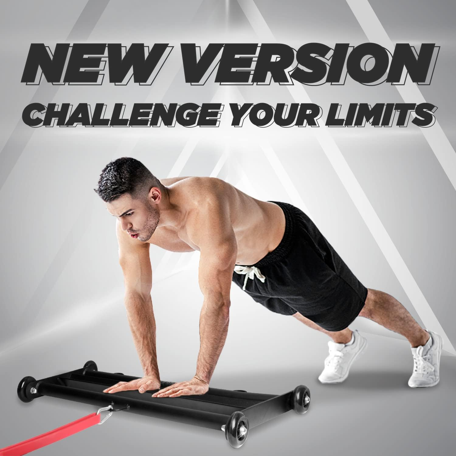 Yes4All Glute Ham Glider, Exercise Wheels for Home Gym Fitness image number 1