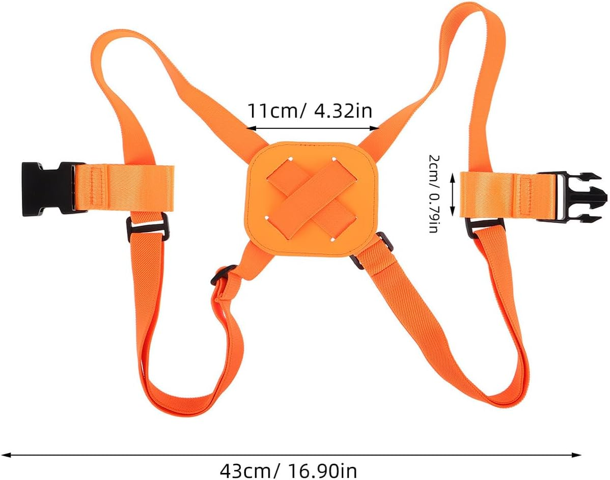 LRXIYODE Adjustable Elastic Luggage Straps with Buckle, Travel Bag Buckle Straps for Suitcases, Sturdy Orange Elastic Suitcase Belts, Travel Accessories for Secure Baggage Handling image number 1