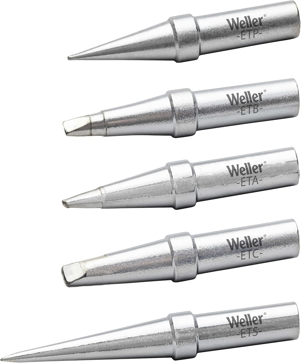Weller Genuine WE1010 Soldering Tips, Conical, 0.016"/0.4 Mm, 5 PCS