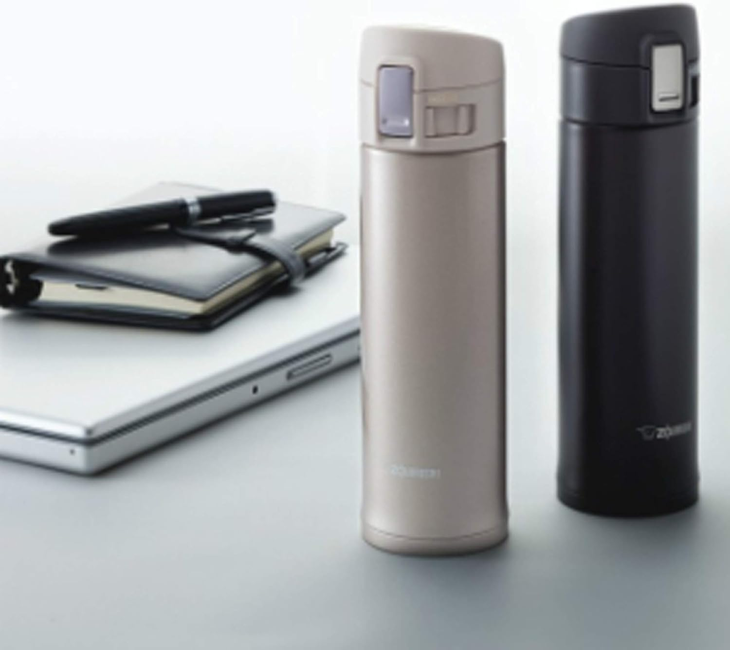 ZOJIRUSHI SM-KHE48BA Stainless Steel Mug with Slicksteel Interior 16 Oz / 480 Ml Black image number 4