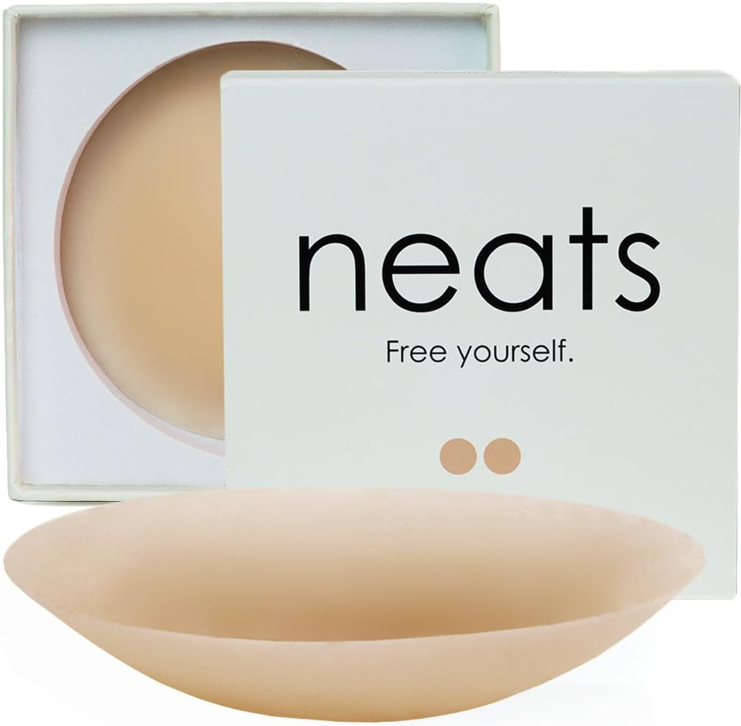 NEATS Nipple Covers for Women, Hypoallergenic Adhesive & Reusable Breast Pasties