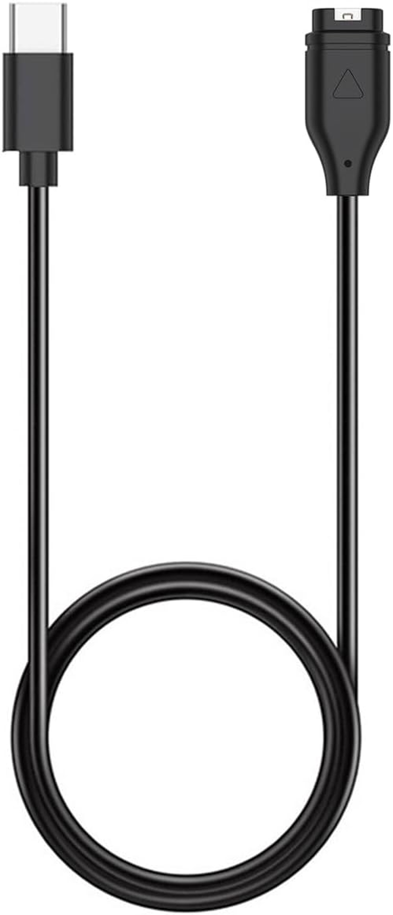 Kissmart Charger for Garmin Instinct & Instinct 2 2S 2X 3, Replacement Charging Cable Cord plus a Black Silicone Charger Port anti Dust Plug (2 Pack)