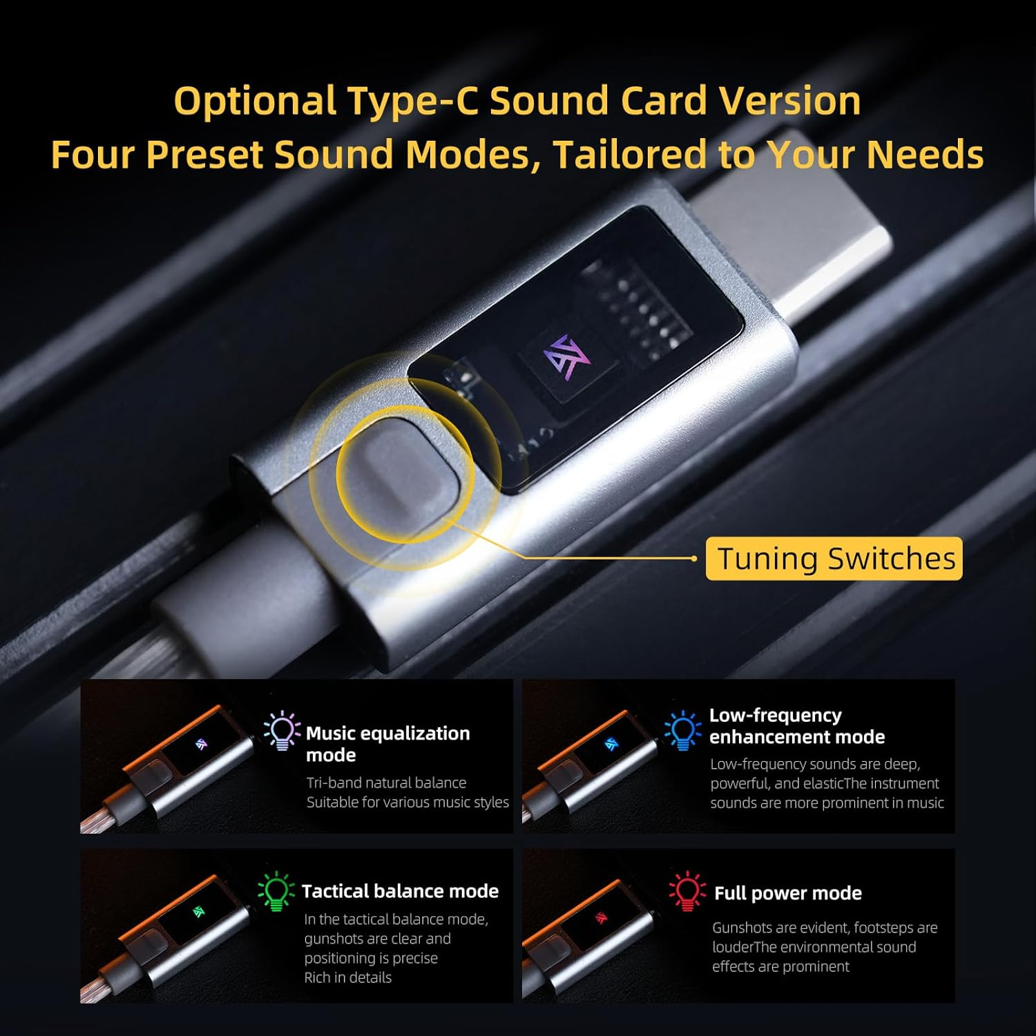 Yinyoo KZ ZS12 Pro 2 IEM Wired Earphones USBC Hifi Earphones 5BA + 1DD In-Ear Headphones with Gold-Plated 2-Pin Connector for Musicians (Black, with Microphone) image number 4