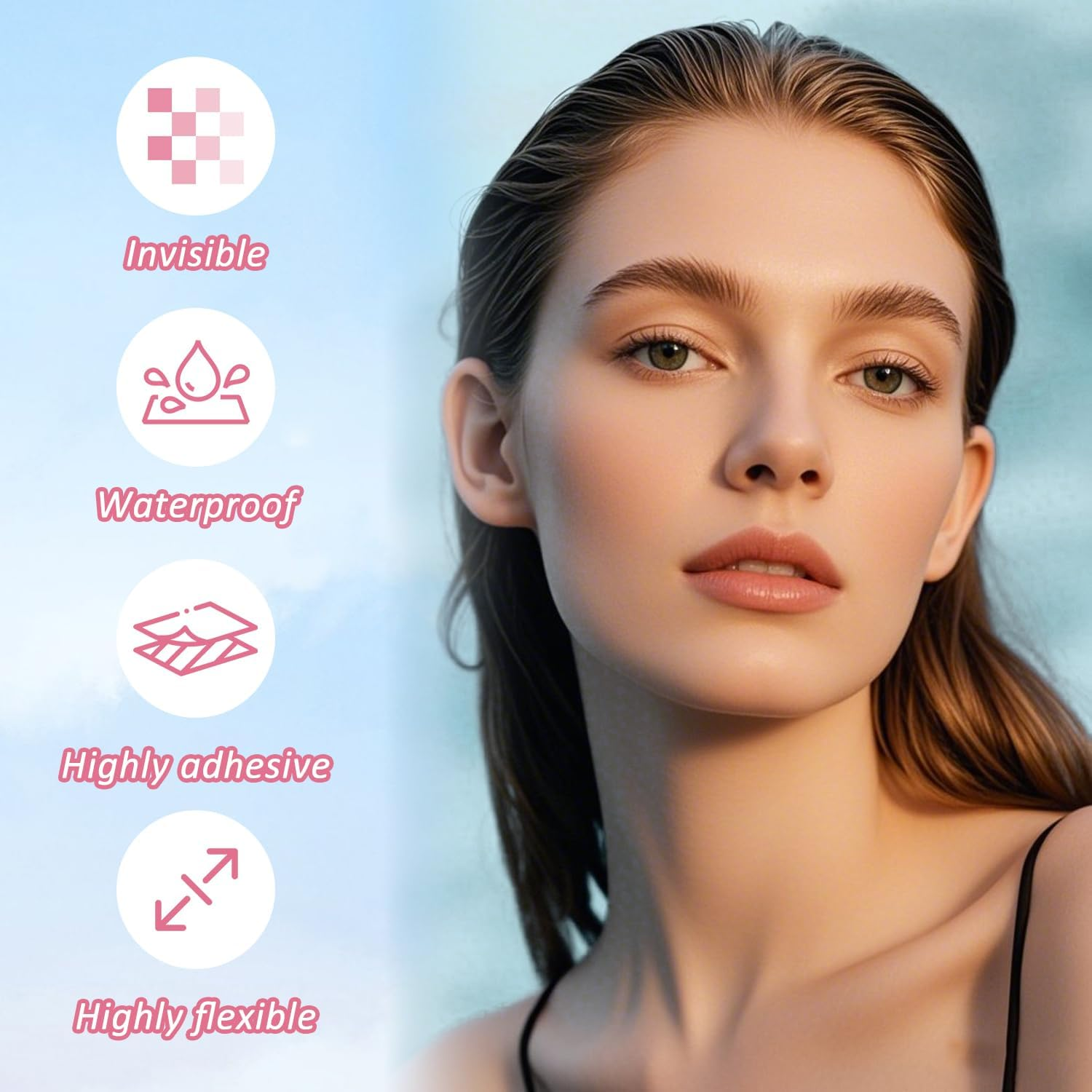 EKIND 30PCS Nose Shaping Strips Invisible Breathable Matte Patches with Tweezers for Immediate Refined Contour image number 2