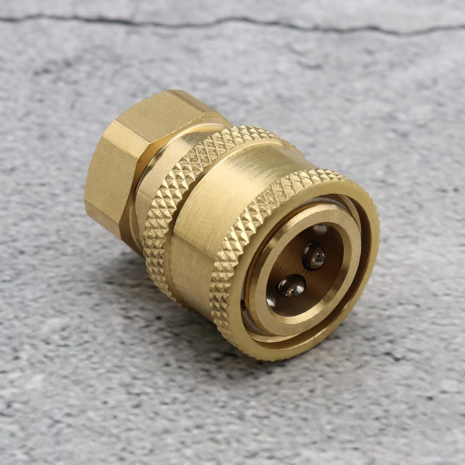 Limcryspp High-Pressure Cleaning Machine Nozzle Connector, M14 Thread, 1/4 Quick Connector, Internal Thread Connector and External Thread Brass Quick Connector image number 1