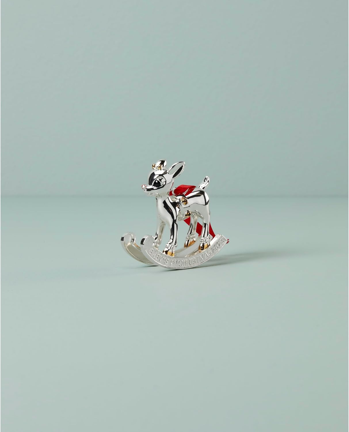 Lenox 2023 Baby'S 1St Christmas Rudolph Ornament, 0.46, Metallic image number 6