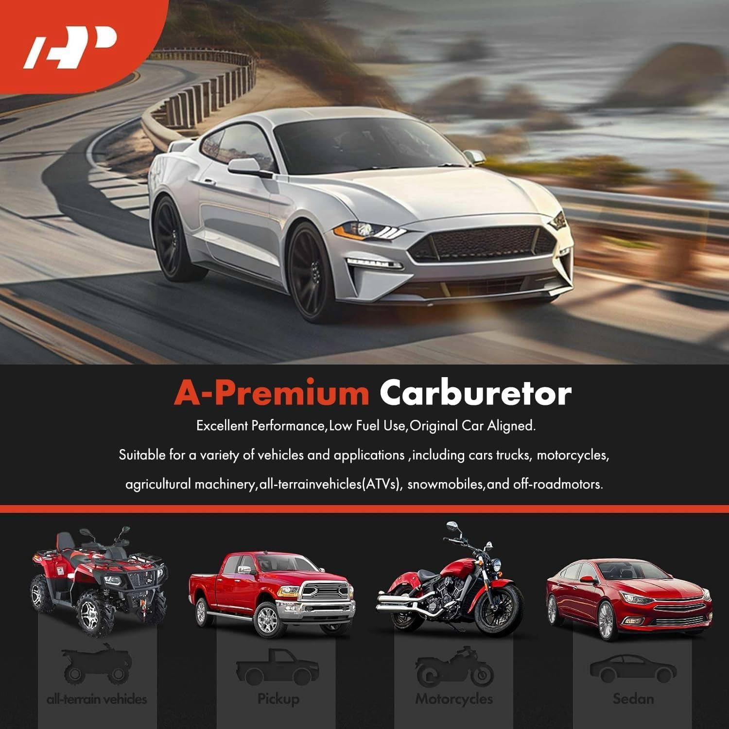 A-Premium B3NN9510A Tractor Carb Carburetor Compatible with Ford 1939-1952 2N 8N 9N Tractor Mechanical Choke, Replace# 8N9510CHD, 9N9510A, 8N9510C image number 3