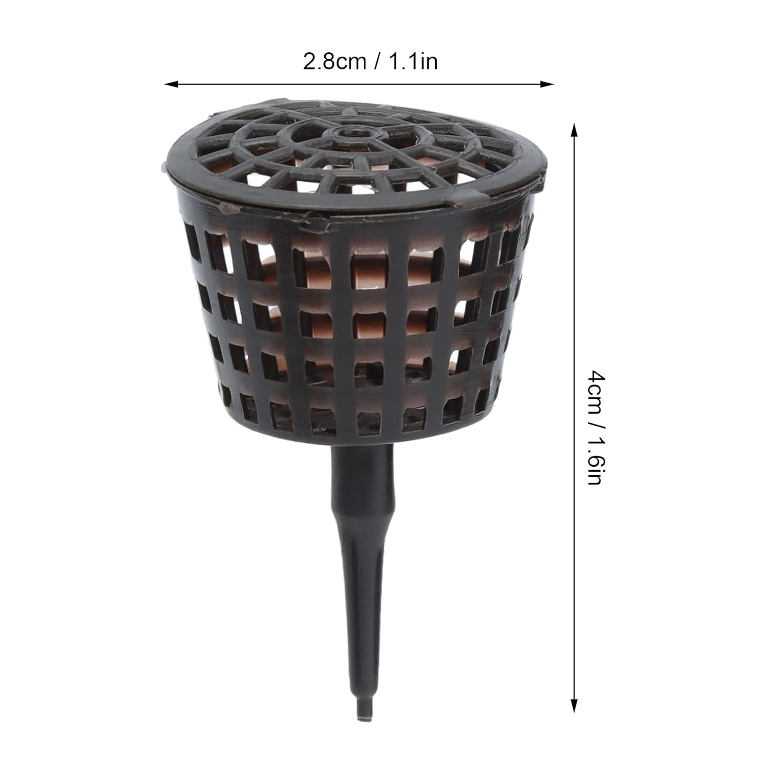 Alvinlite Fertilizer Basket Fertilizer Mesh Baskets Planting Nutrition Cups with Cover Garden Fertilizers with Lid for Osmocote Orchid Bonsai Flower Plant(50Pcs)