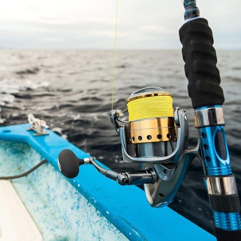 Braided Fishing Line Extra Strong Bright Yellow 500M 8-Strand Braided Fishing Line Fluorescent Yellow for Fresh and Salt Water High Cost Performance,Zero Stretch,Smaller Diameter,Better Visibility image number 6