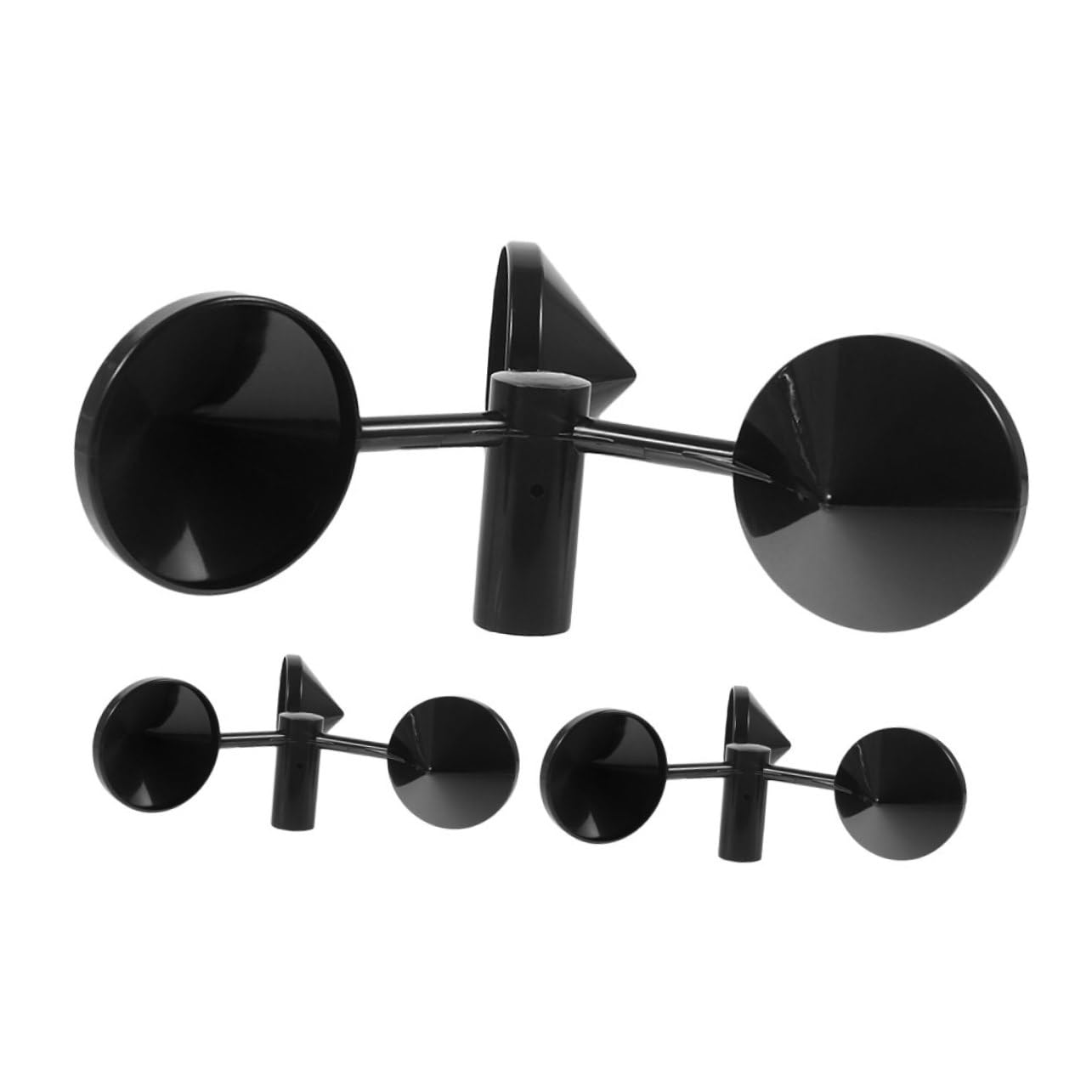 Totority 3Pcs Metal Wind Speed Anemometer Cups for Accurate Meteorological Measurement Fast Response Handheld Wind Monitoring Replacement Cups for Turbines HVAC Systems image number 3