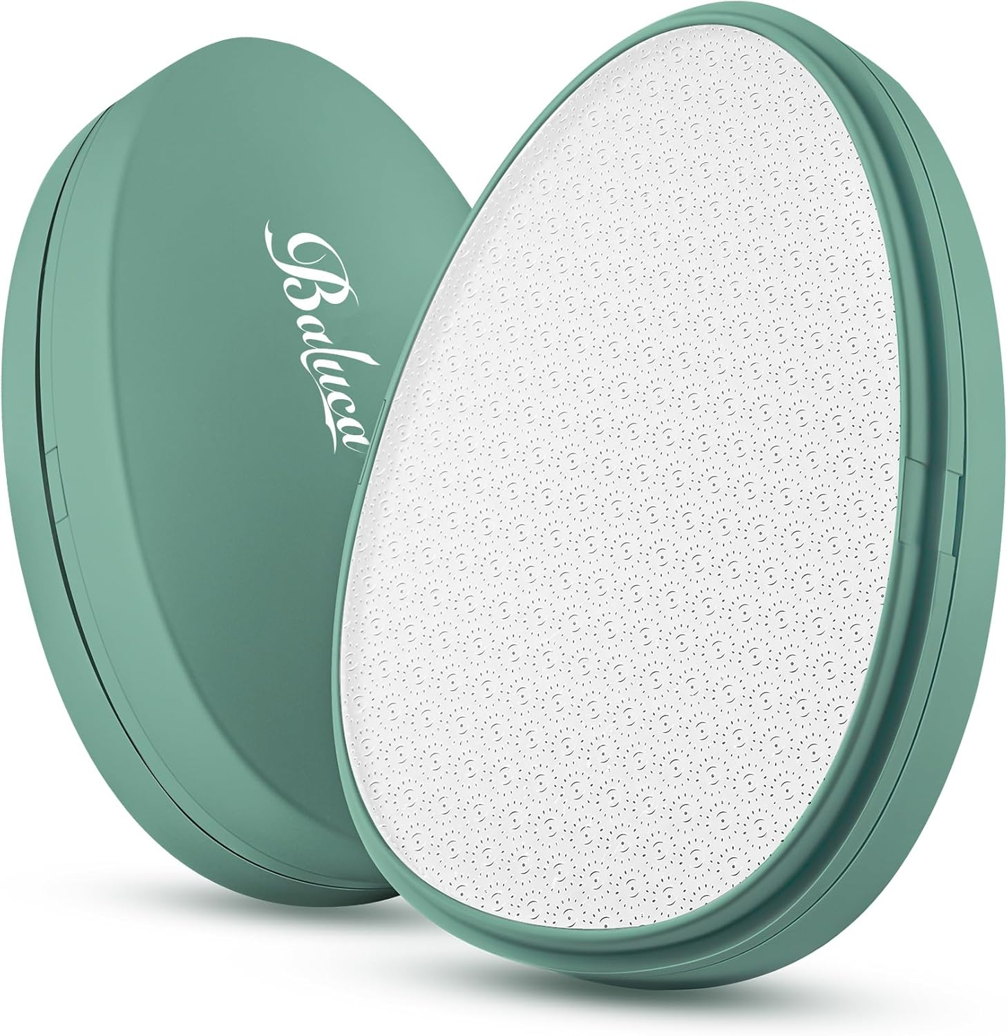 BALUCA Glass Foot File Callus Remover for Feet - Nano Glass Foot Scraper Scrubber Dead Skin Removal for Cracked Heels,Professional Pedicure Tool for Home, Salon, and Travel (Green)