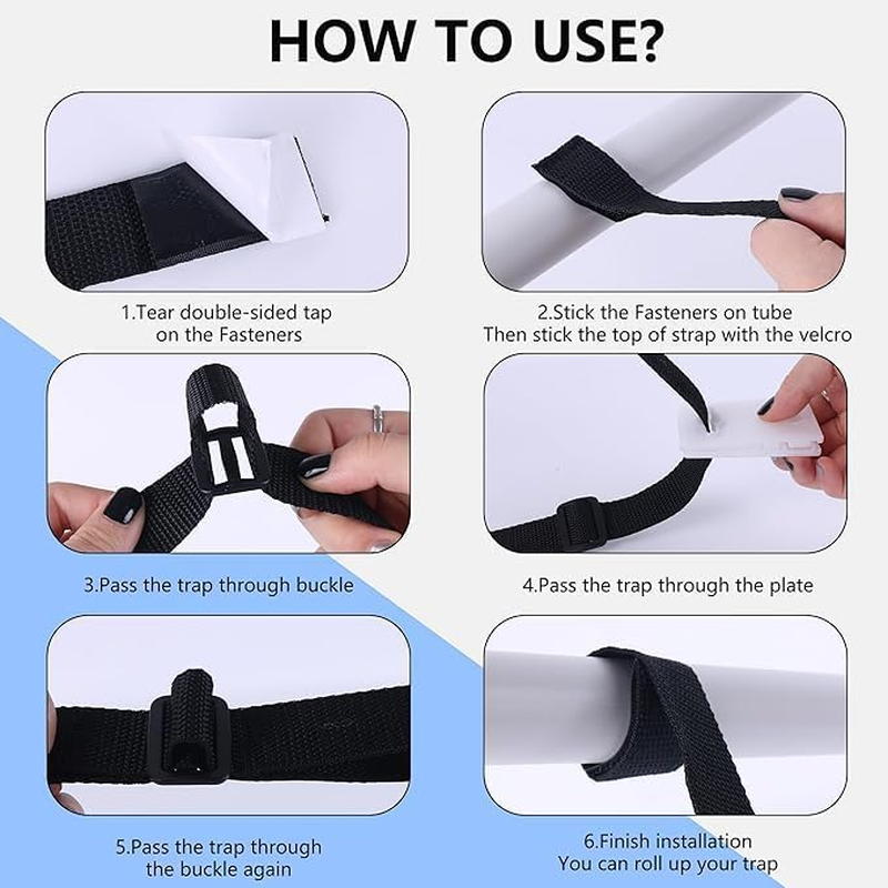 30Pcs Pool Cover Clips,Pool Cover Strap,Pool Solar Cover Reel Attachment Straps Kit, Solar Cover Reel Straps and Clips Kit for Inground Swimming Pools Durable & Easy Installation ﻿ image number 2