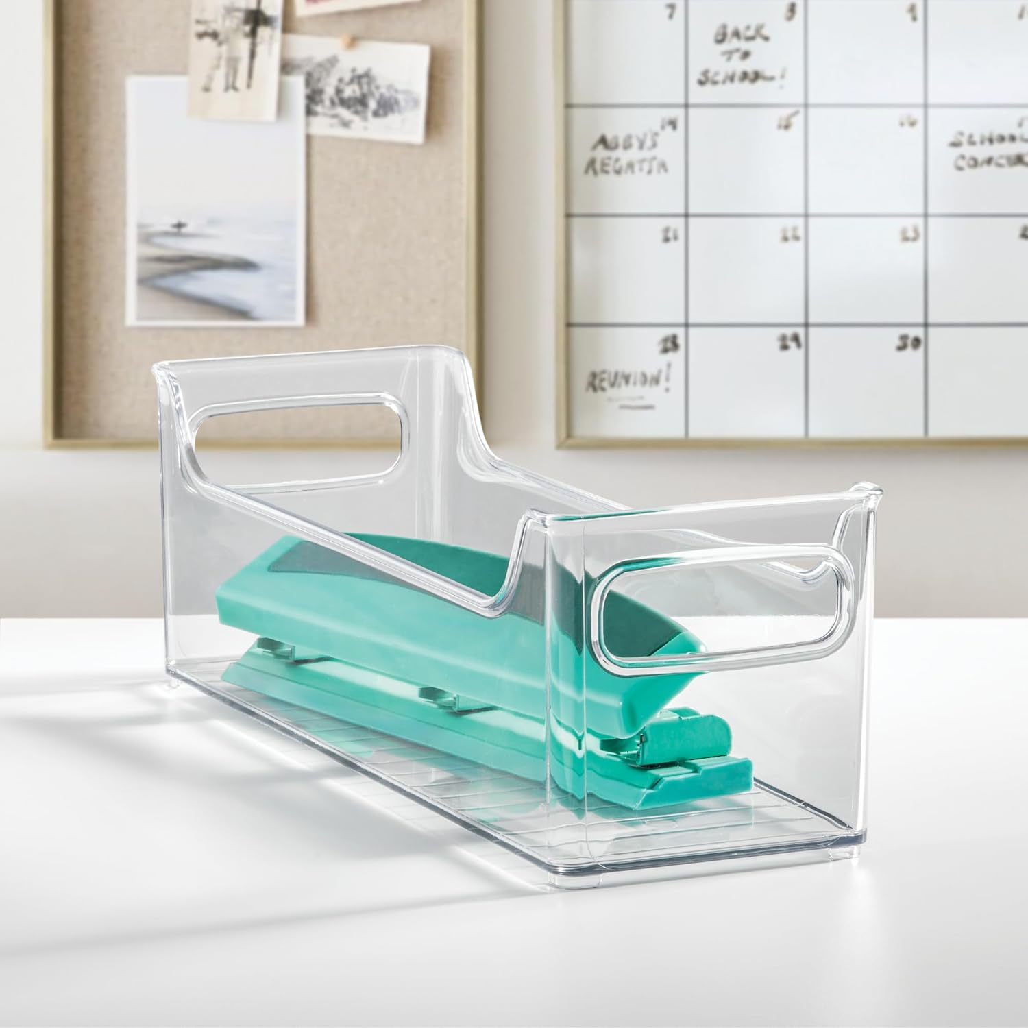 Interdesign Refrigerator and Freezer Storage Organizer Bins for Kitchen, 5" X 5" X 14.5", Set of 2, Clear image number 2