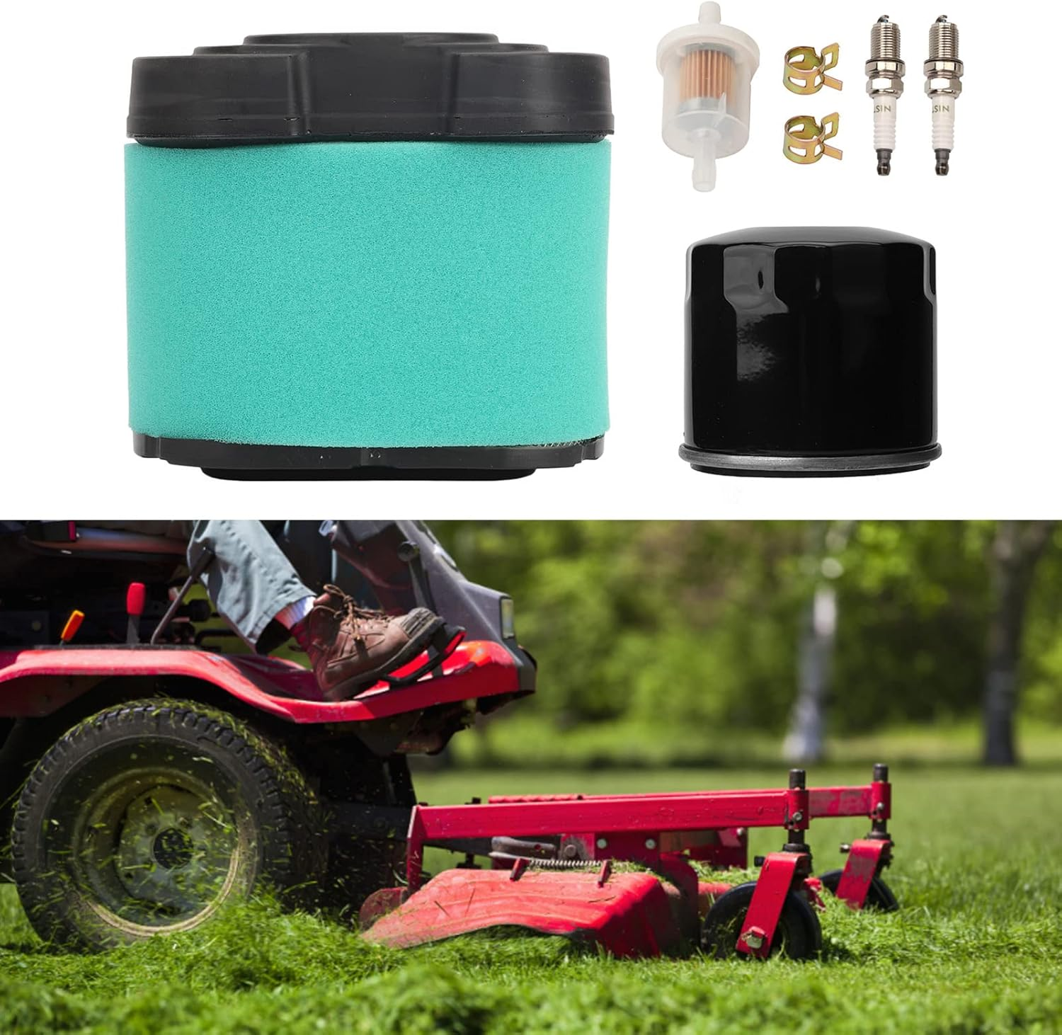 Air Filter Maintenance Kit,Reliable Practical Air Filter Repair Kit,Easy to Install Repair,For Craftsman YT4000 Lawn Mower 792105 image number 3