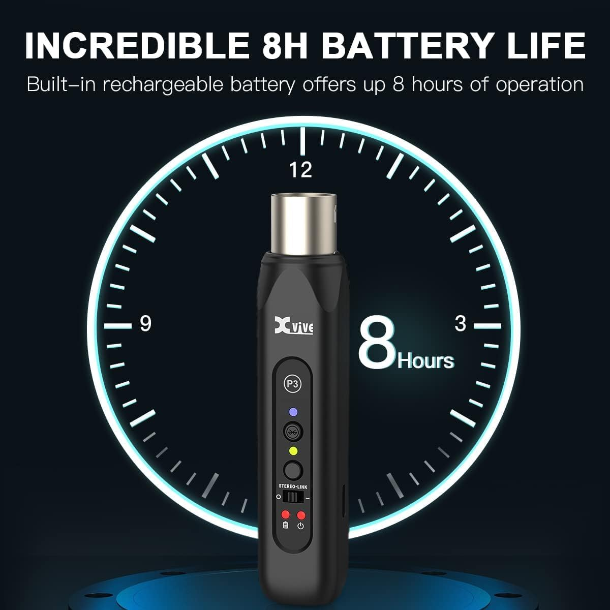 Xvive P3 Bluetooth XLR Receiver for Audio Mixer, Active PA, DJ Systems - P3 Bluethooth Receiver image number 5
