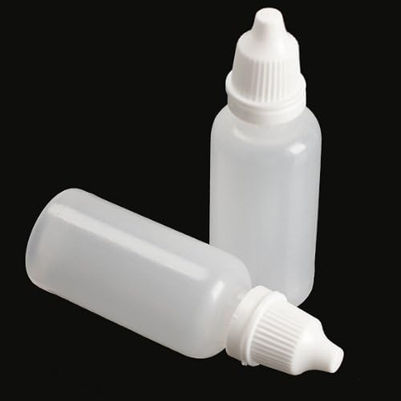 Ericotry 50 Pcs 20Ml Empty Plastic Squeezable Dropper Bottles Dropping Bottles Eye Liquid Eye Liquid Dropper Vials Plug Can Removable the Lip Can Be Screwed on Size 20Ml