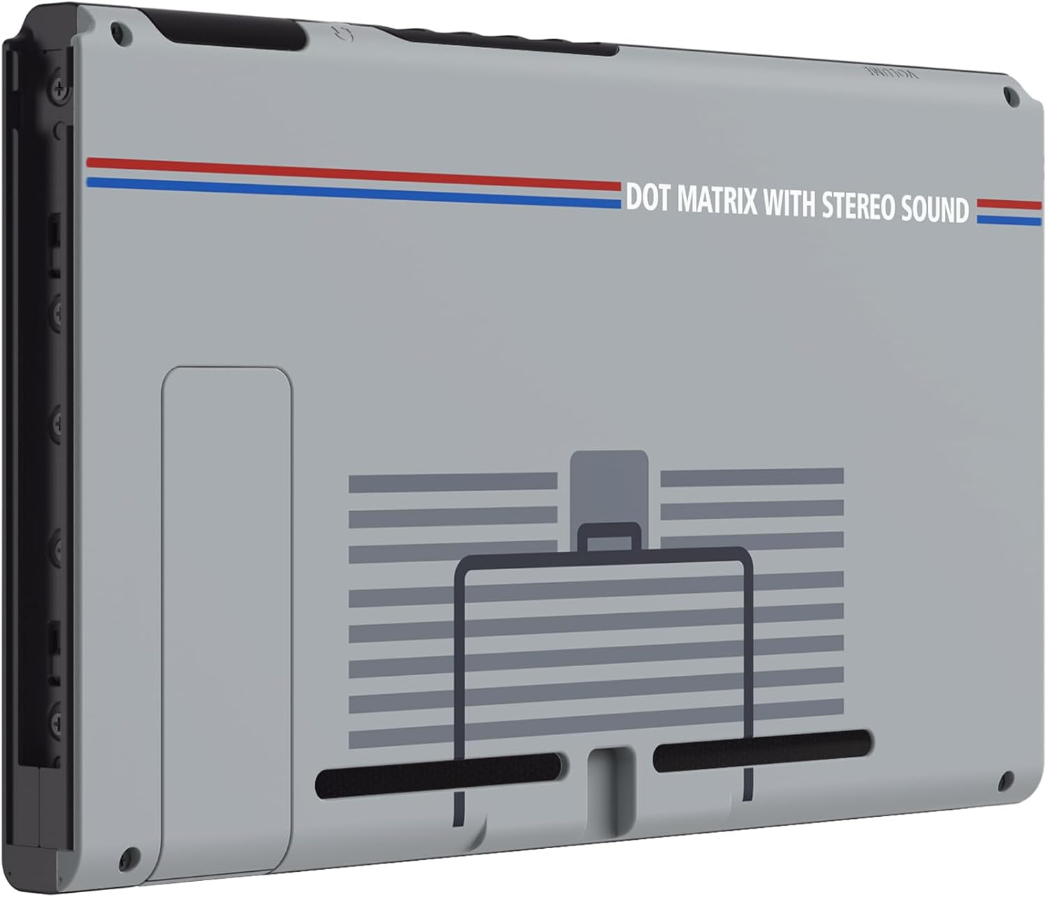 Extremerate Soft Touch Grip the Great Wave Console Back Plate DIY Replacement Housing Shell Case for Nintendo Switch Console with Kickstand - Joycon Shell NOT Included