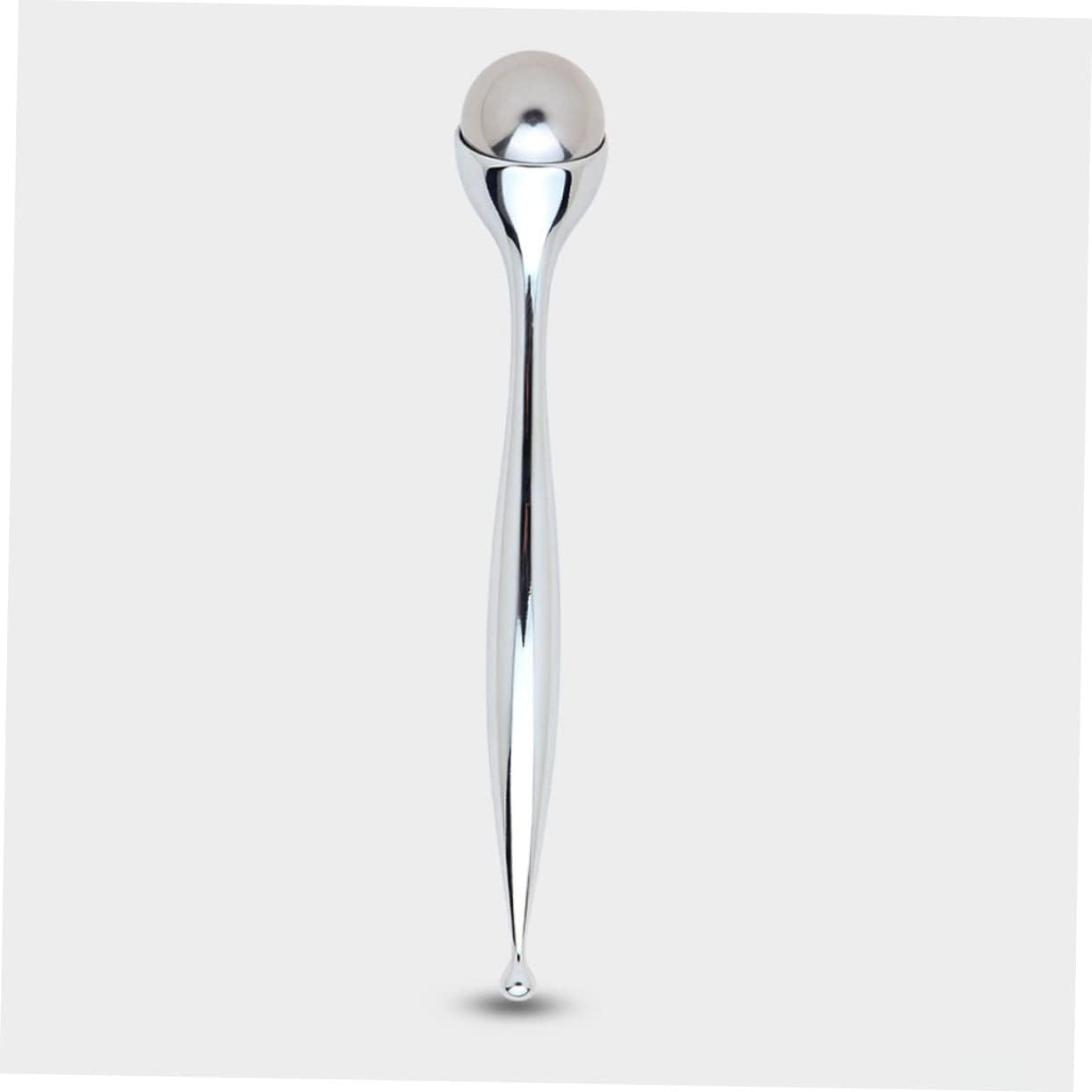 FRCOLOR Stainless Steel Eye Massage Spoon Replaceable Roller Ball Eye Cream Applicator Face Cream Applicator Wand Reduces and Crow&rsquo;S Feet Portable Household Tool for Travel image number 2