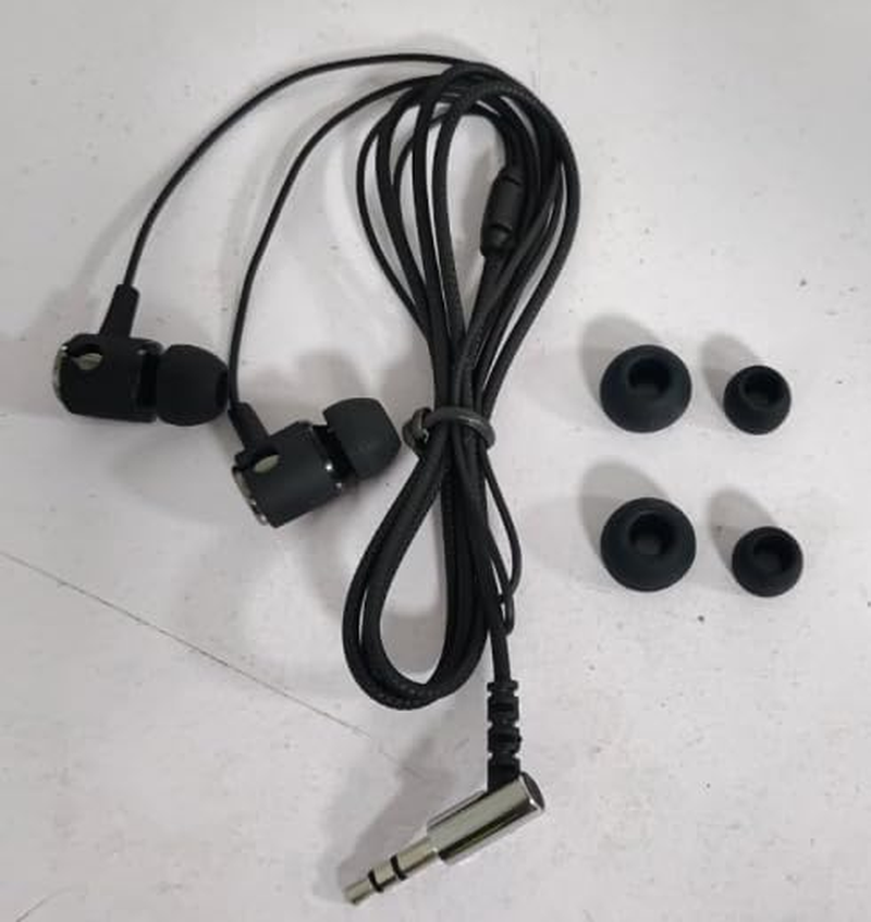 ​Black Wired Headphones with 3.5Mm Jack, Lightweight & Durable Design for School, Office, Travel, Compatible with Phone, Laptop, PC (Single Pack)​​