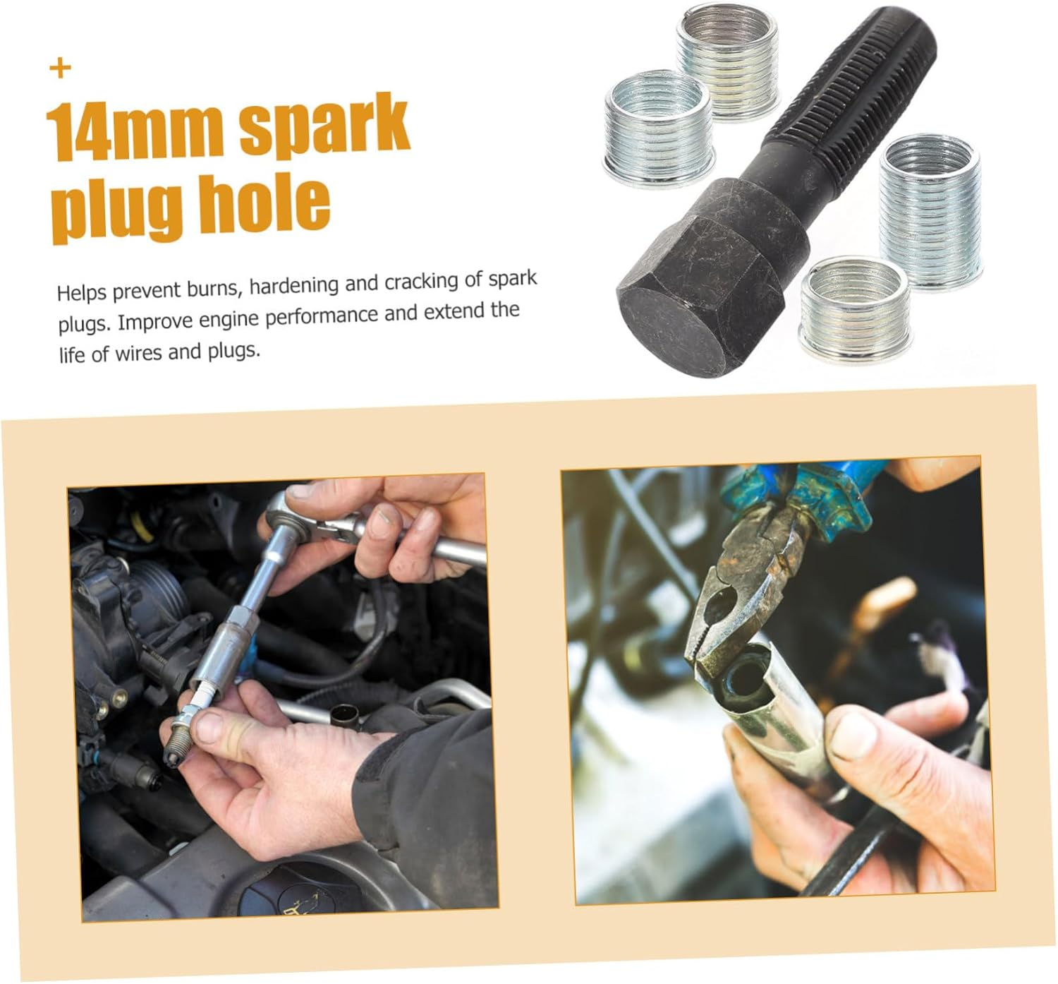 CHILDWEET Thread Repair Tool Kit for Ignition Threads Compatible Automotive Applications and Random Option image number 4