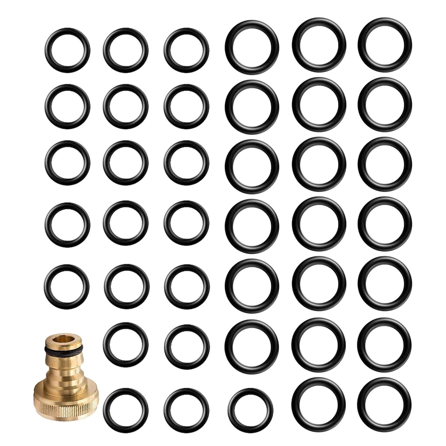 Power Pressure Washer O-Rings for 1/4 Inch, 3/8 Inch, Upgraded M22 Quick Connect Coupler, 40 Pack image number 3