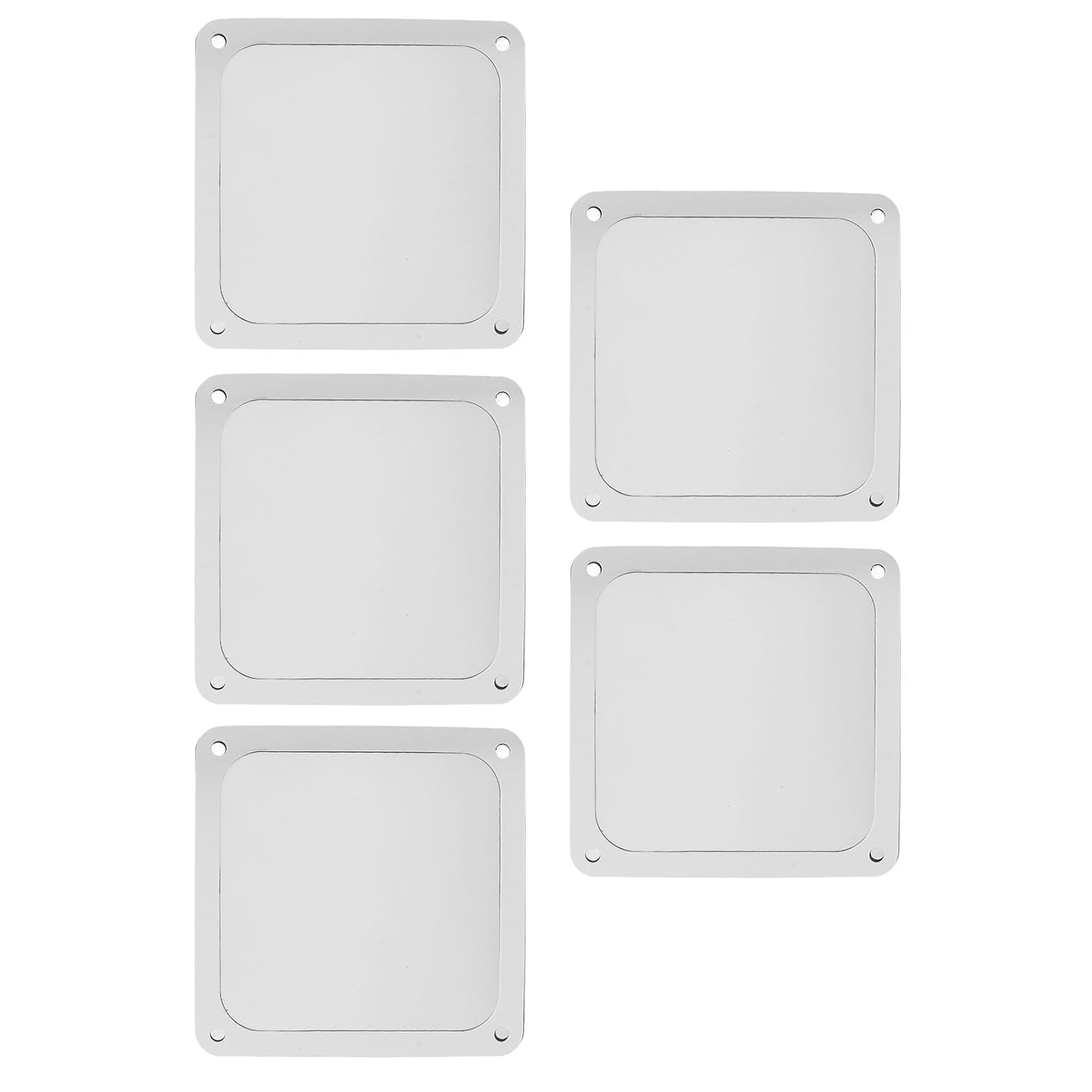 PC Fan Dust Mesh Filter, Soft Magnetic Nylon Frame Computer Case Fan Dust Filter Fine Aperture 120Mm for PC Case Power Supply (White) image number 3