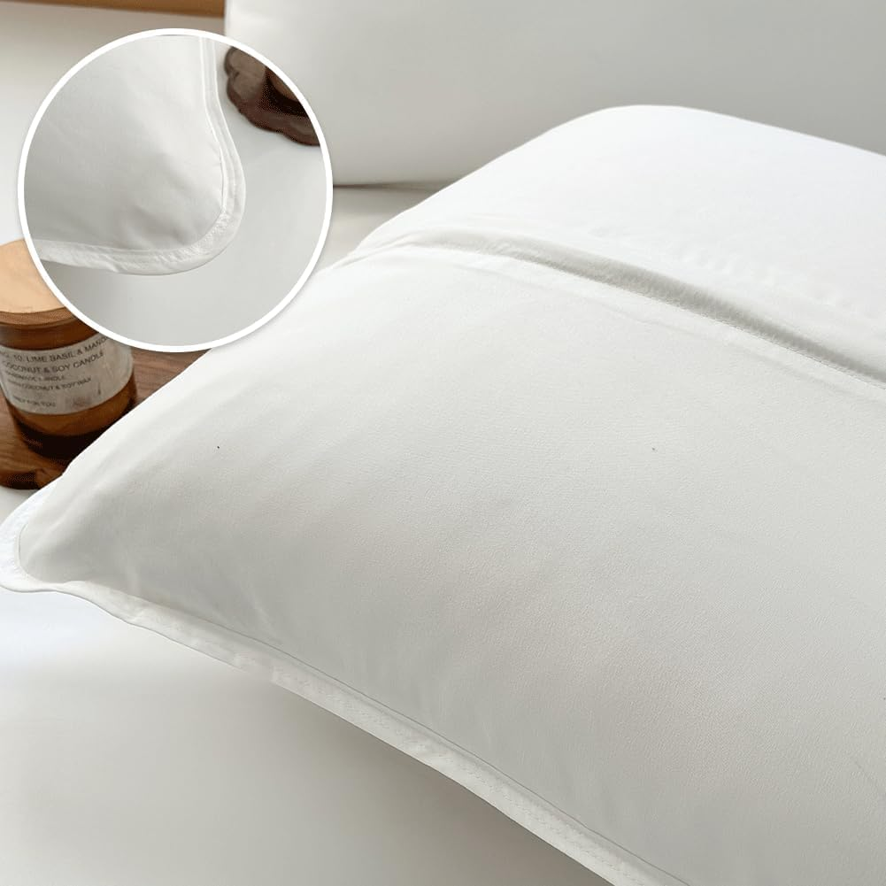 Mite Cover Pillow 60 X 60 Cm Set of 2, Allergy Sufferers Pillow Case, Pillow Cover against Dust Mites, Allergy Bed Linen Set, anti Mite, 60 X 60 Cm Pillow image number 5