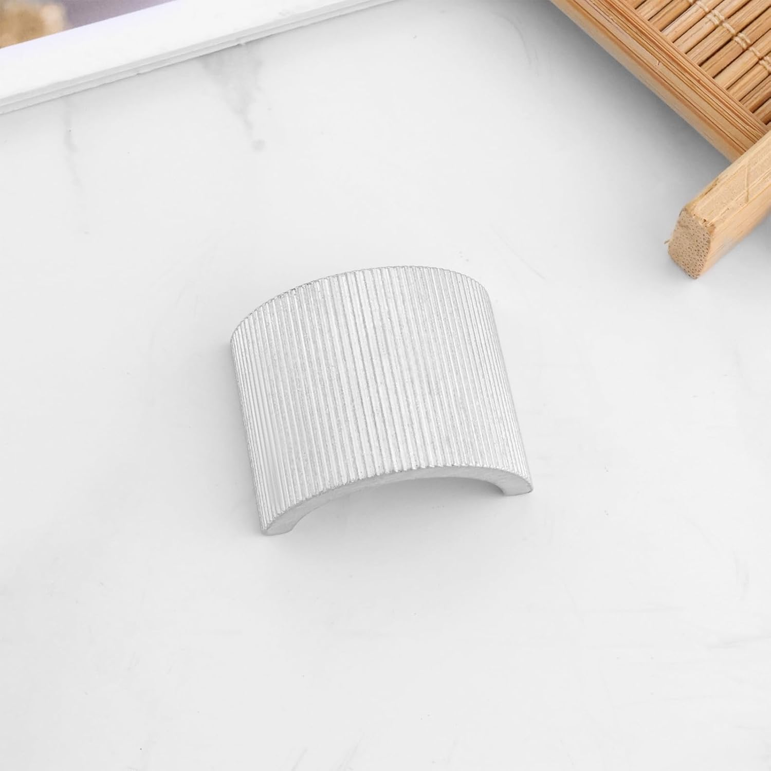 LT Easiyl 8Pcs Motorcycle Handlebar Shims 7/8" to 1" Bar Aluminum Alloy Motorcycle Handlebar Spacer Conversion Washers Conversion 25Mm to 22Mm Gasket Silver image number 5